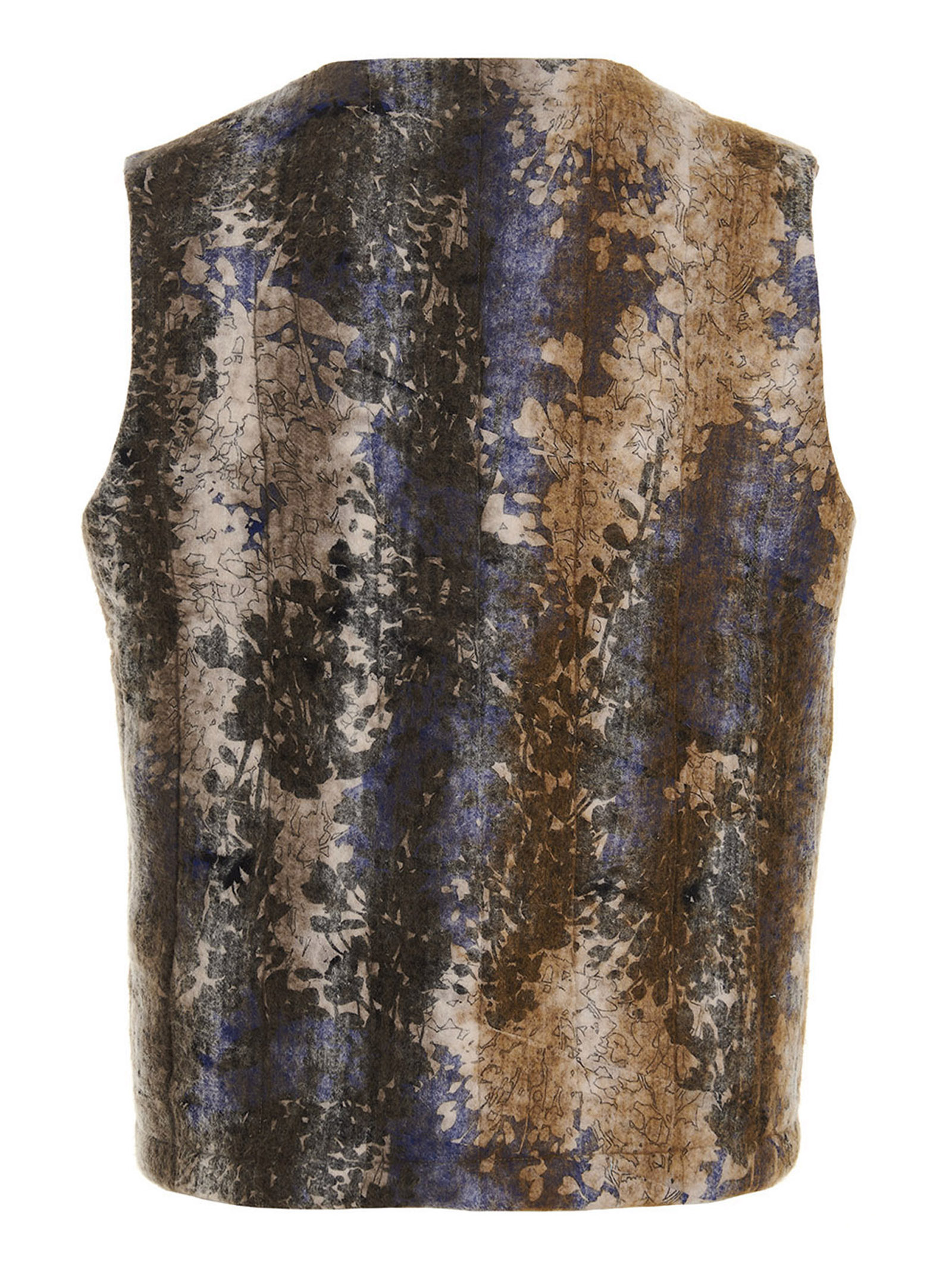'Quilted Dommboh' vest DMBD022LISKLITCHENANDLILACPLANTSILK (VITELLI / カジュアルジャケット・ベスト ) | VITELLI (ヴィテッリ)(1)