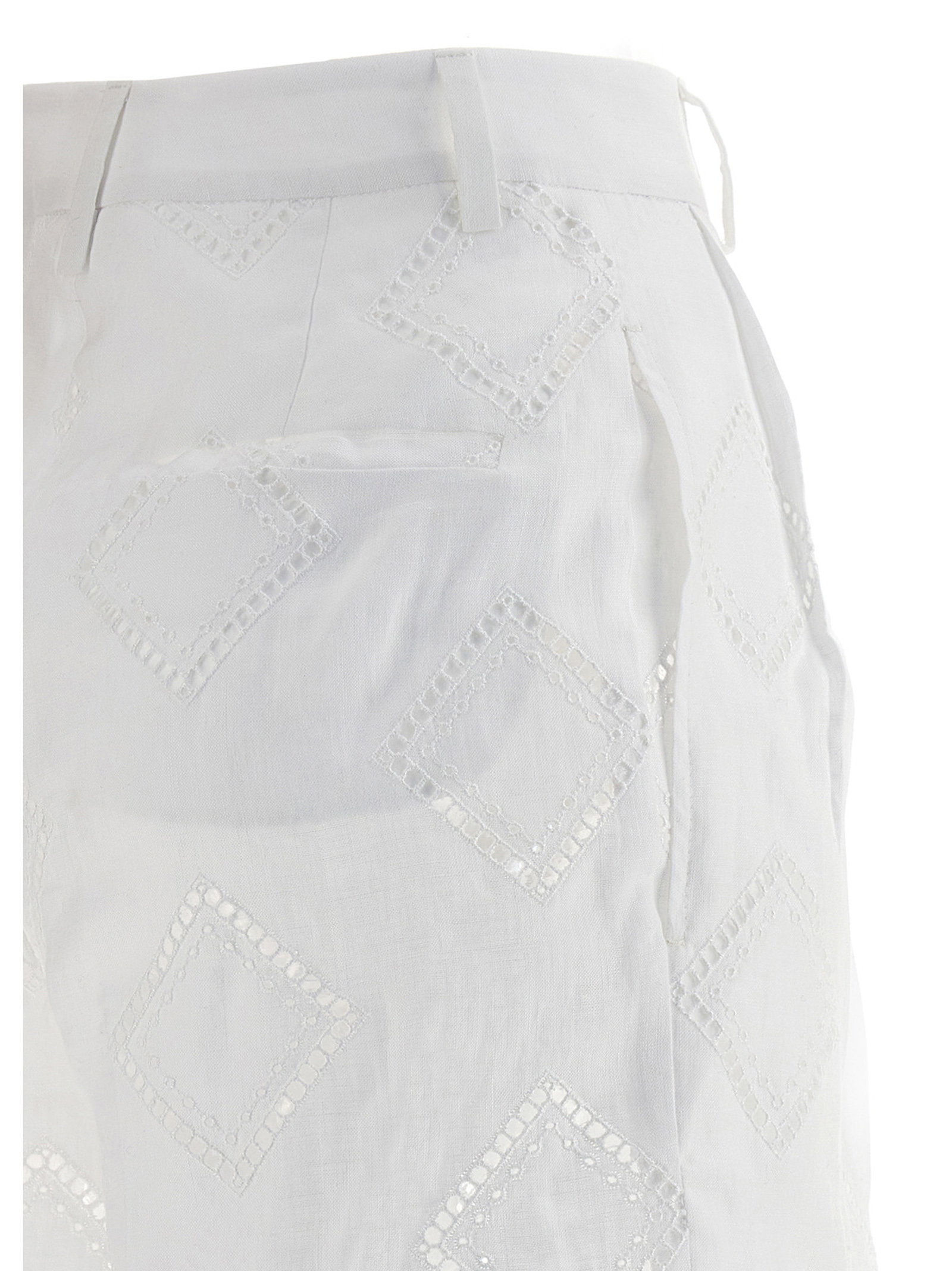 Embroidered linen bermuda shorts D48107K0990B0100S (Kiton / ショートパンツ ) | Kiton (キートン)(3)