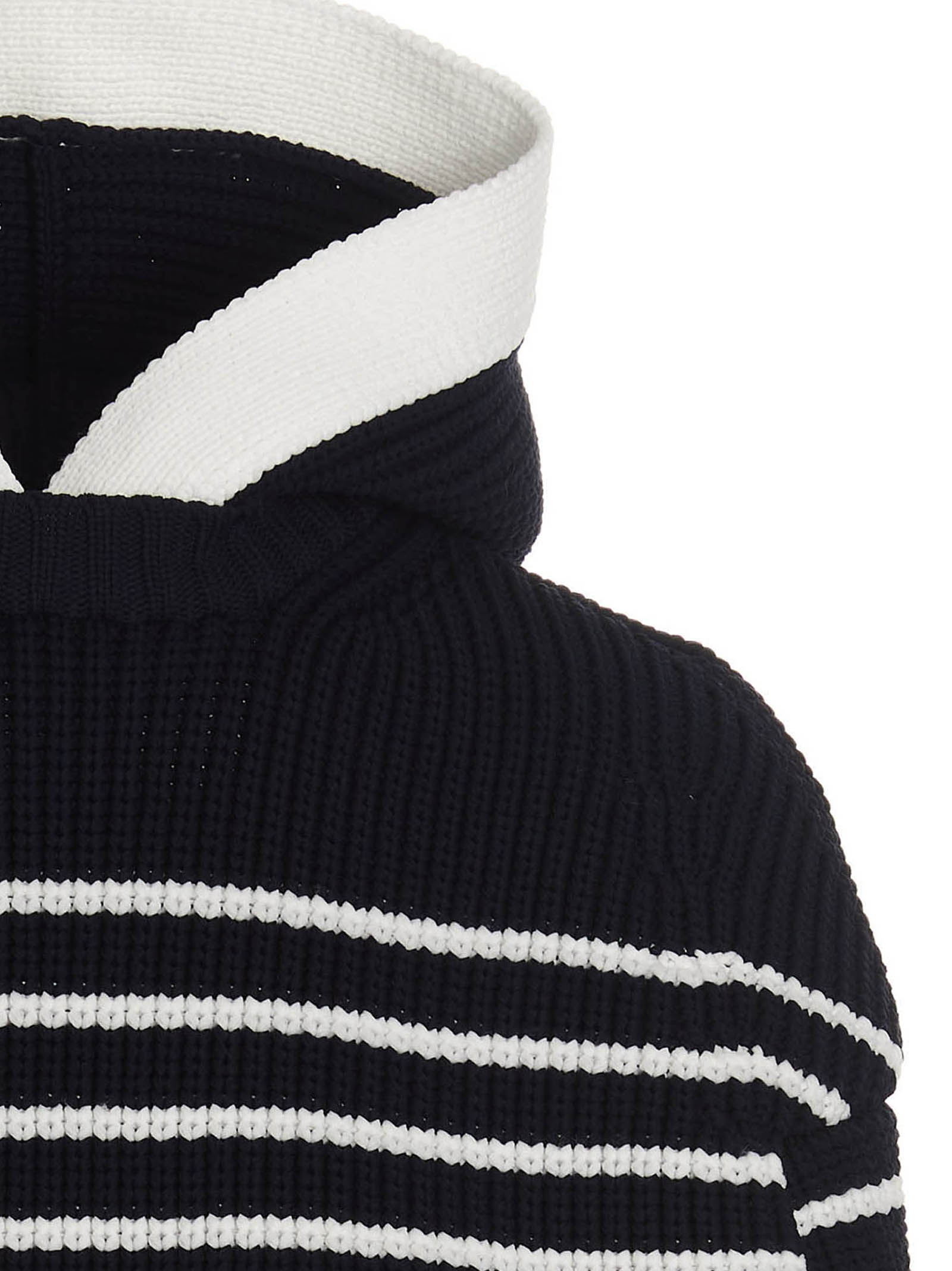 Striped hooded cape 2306489201 (sacai / コート・ダウン ) | sacai (サカイ)(2)