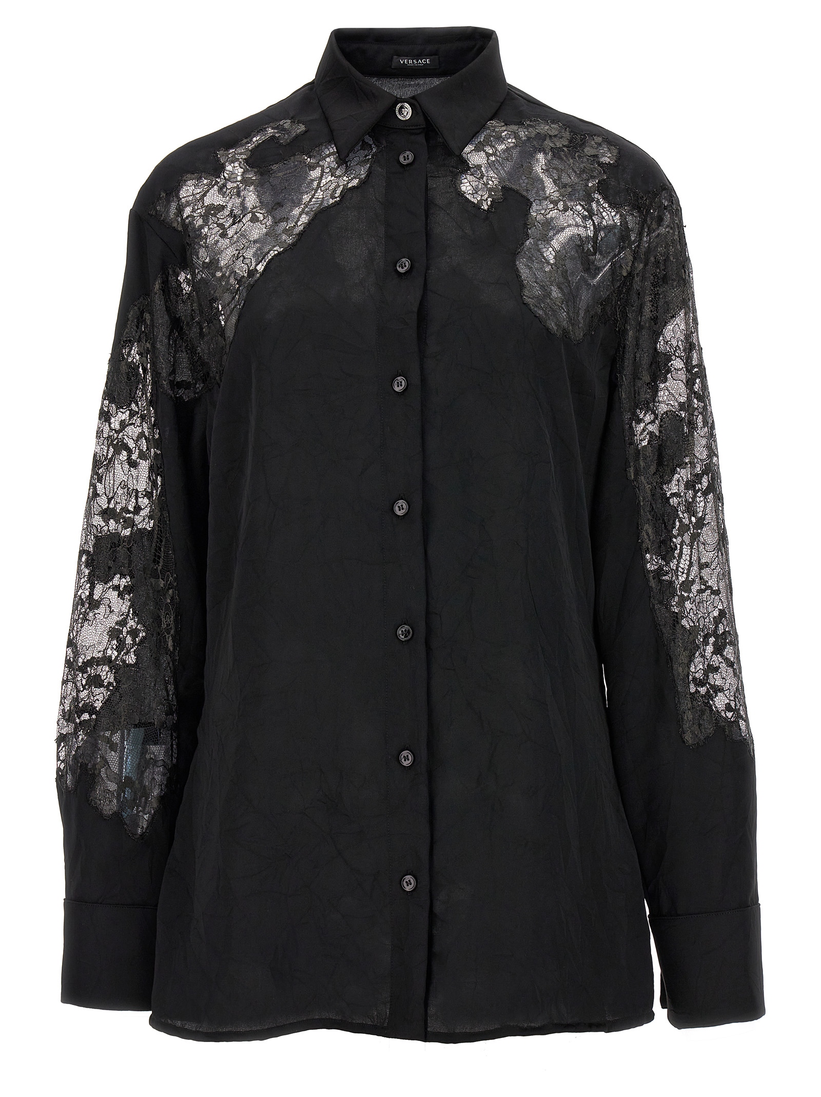 Satin lace shirt 10094901A069311B000 (VERSACE / シャツ・ブラウス ) | VERSACE (ヴェルサーチェ)