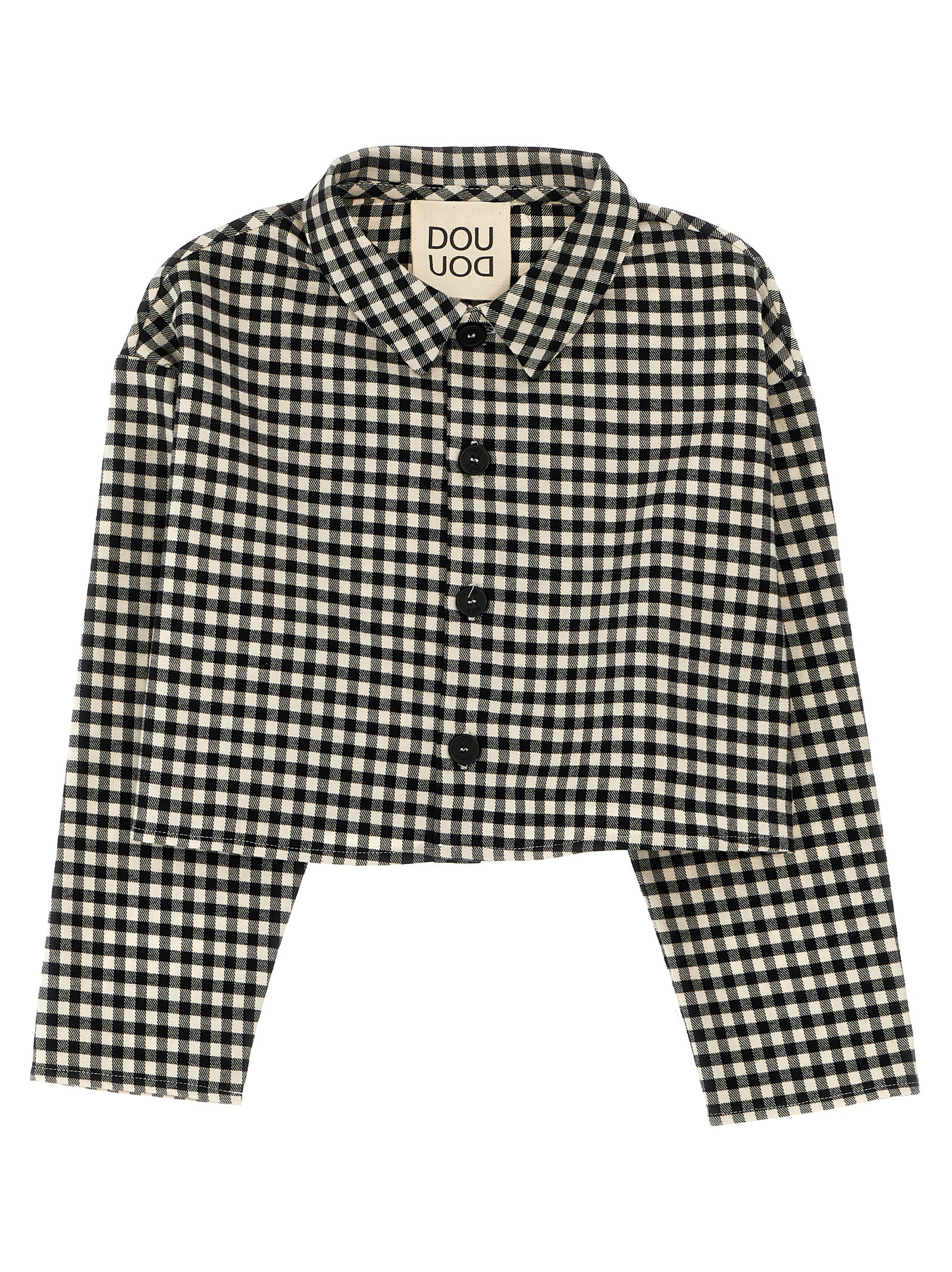 Flannel crop shirt DT5A30P0316105NE (DOUUOD / シャツ・ブラウス ) | DOUUOD (ドゥドゥ)