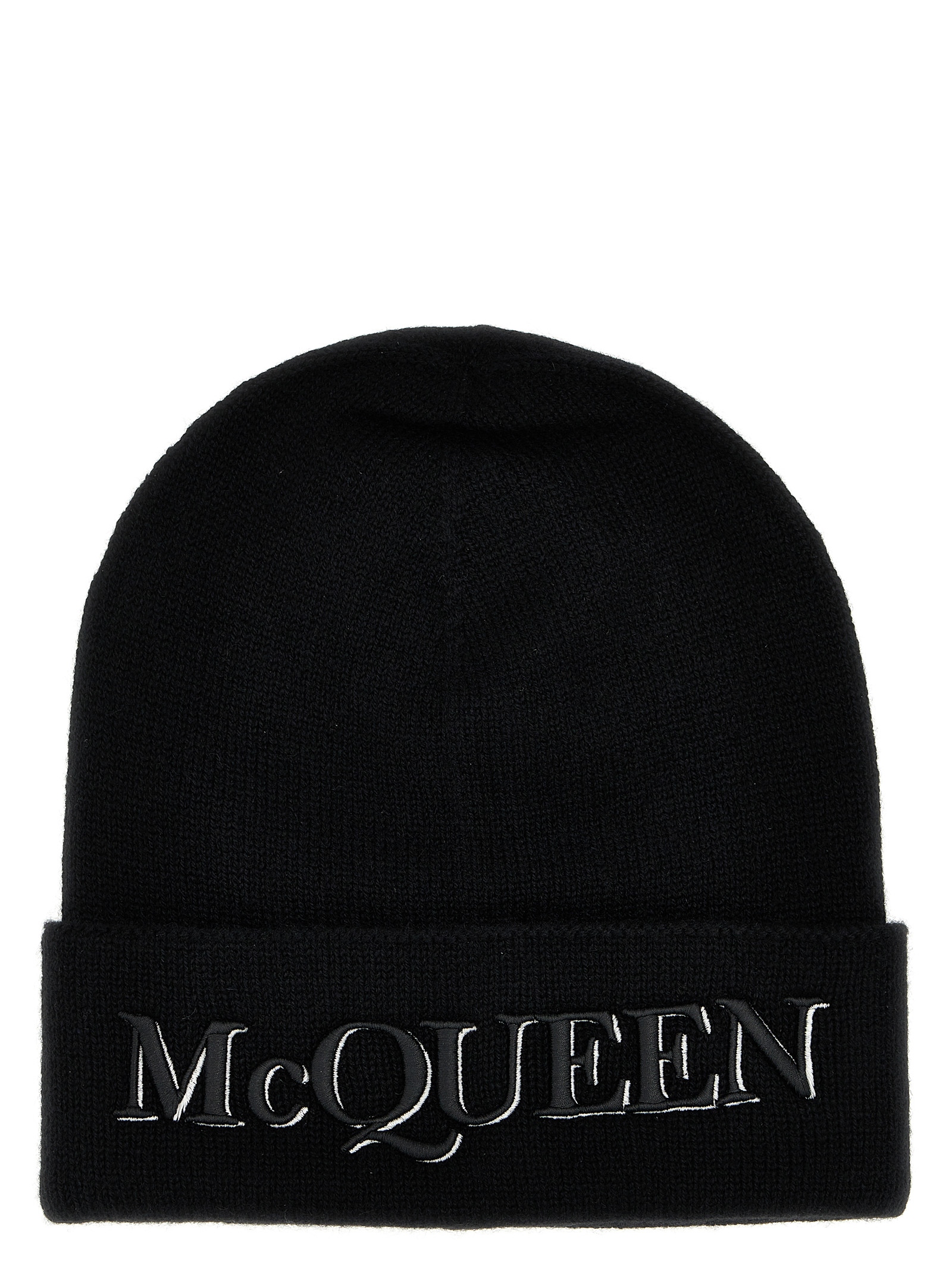 Logo embroidered beanie 6631954201Q1078 (Alexander McQUEEN / 帽子 ) | Alexander McQUEEN (アレキサンダー・マックイーン)