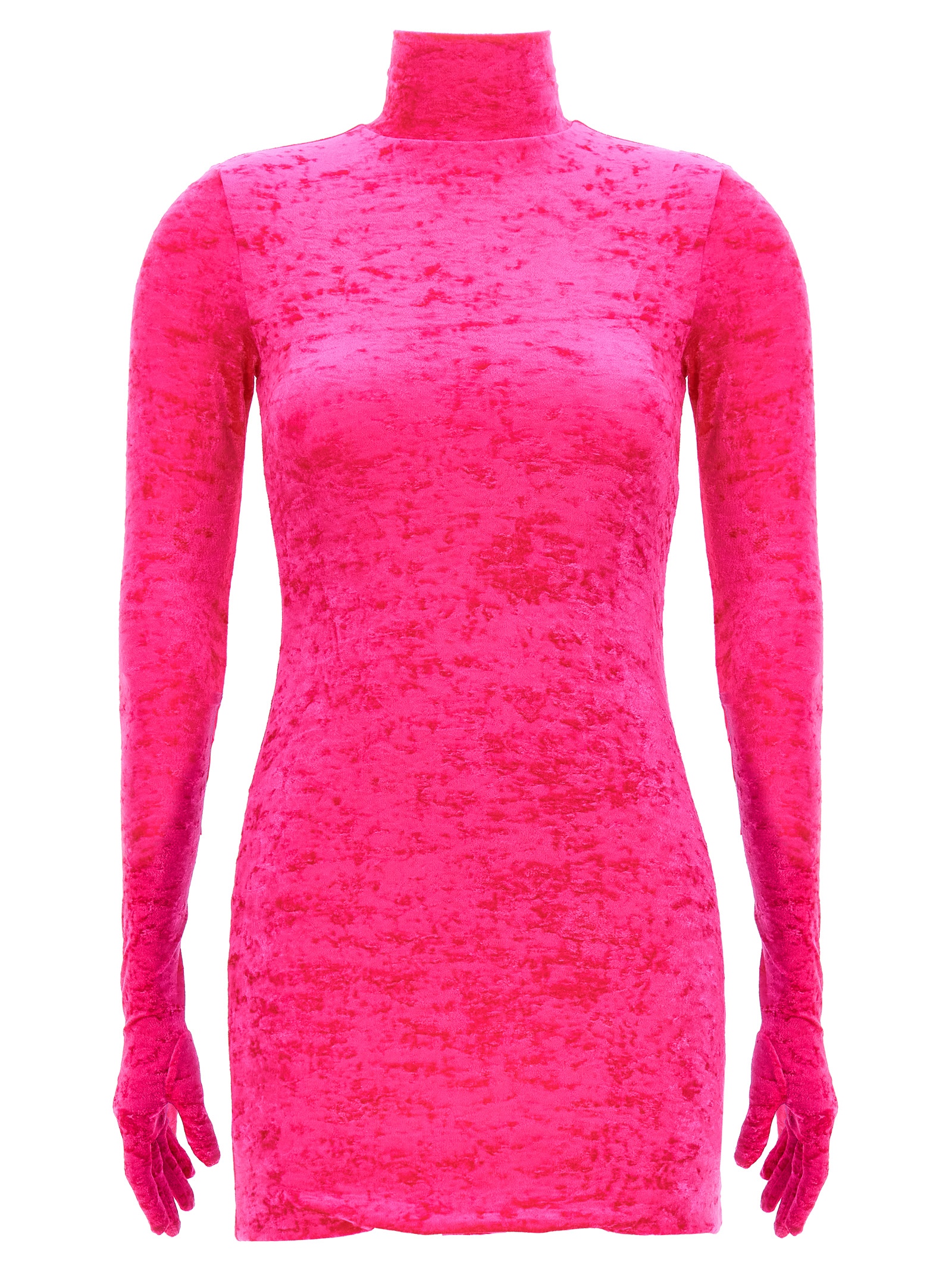Velvet styling mini dress WE54DR340HHOTPINK (VETEMENTS / ワンピース・ドレス・オールインワン ) | VETEMENTS (ヴェトモン)