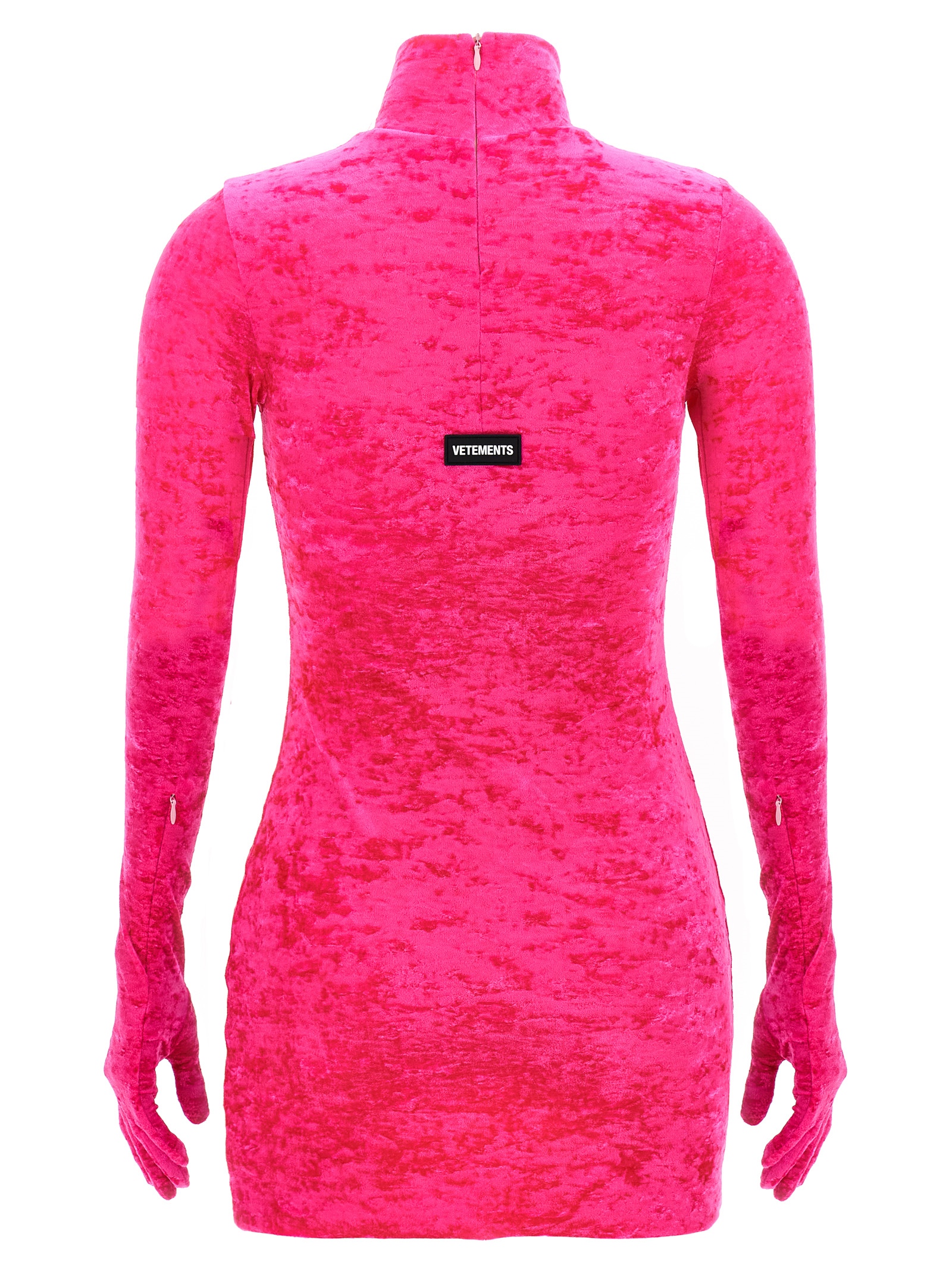 Velvet styling mini dress WE54DR340HHOTPINK (VETEMENTS / ワンピース・ドレス・オールインワン ) | VETEMENTS (ヴェトモン)(1)
