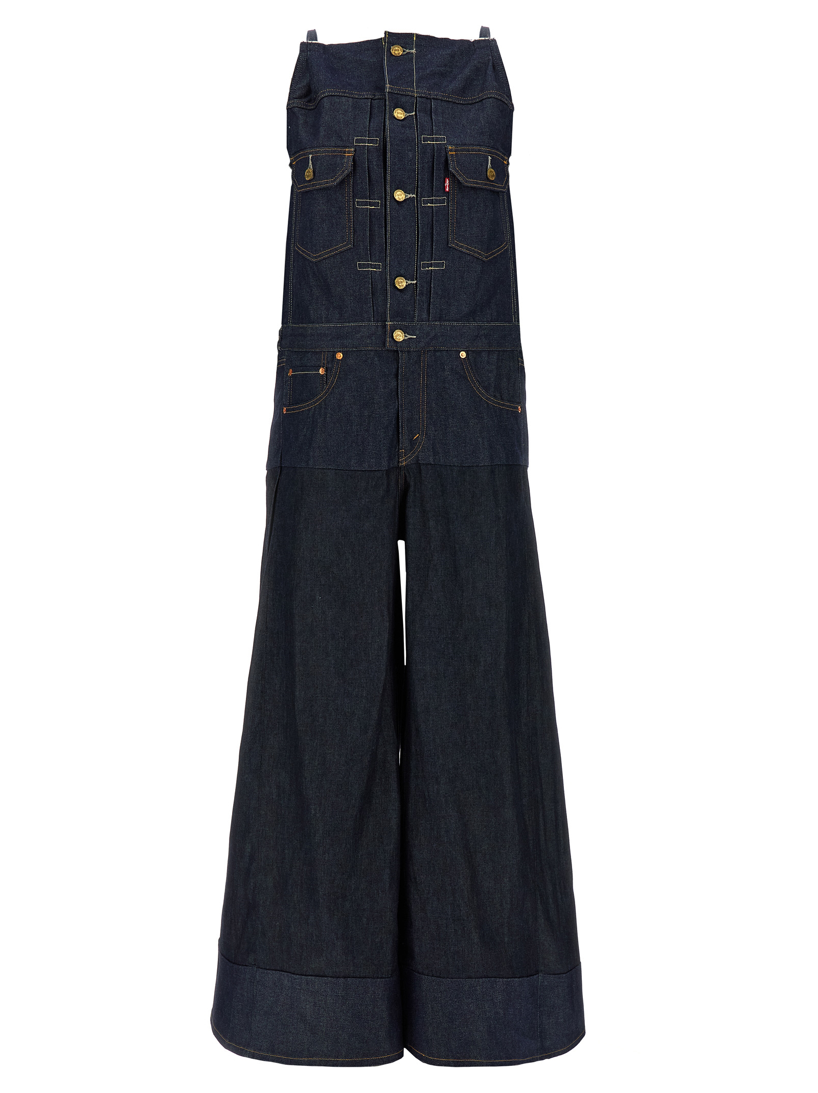 Sacai x Levi's® denim jumpsuit 2507782499 (sacai / ワンピース・ドレス・オールインワン ) | sacai (サカイ)