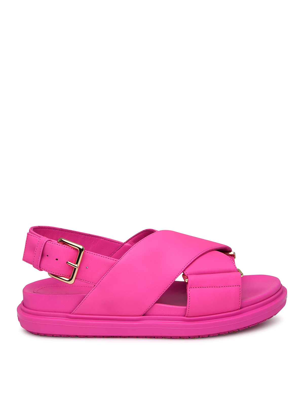 Fuchsia leather fussbett sandal FBMS015701P361400C57 (Marni / サンダル ) | Marni (マルニ)