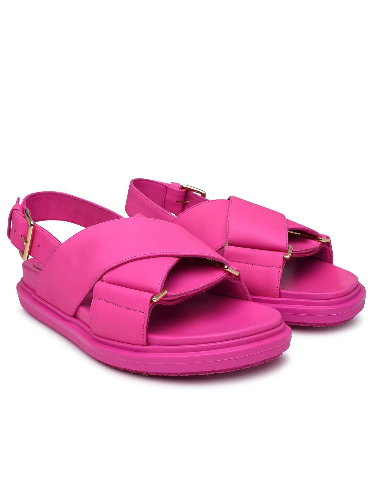 Fuchsia leather fussbett sandal FBMS015701P361400C57 (Marni / サンダル ) | Marni (マルニ)(1)