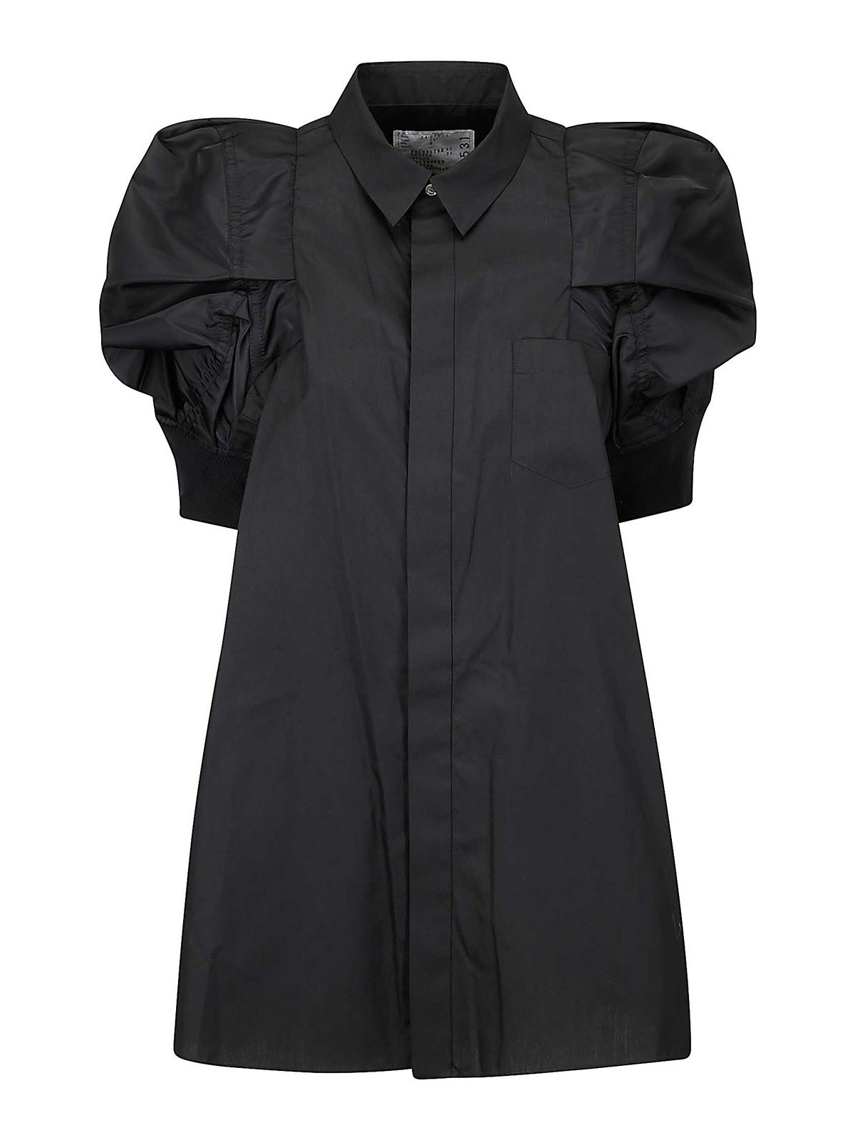 Cotton Poplin X Nylon Twill Shirt Dress 2407531001 (sacai / ワンピース・ドレス・オールインワン ) | sacai (サカイ)