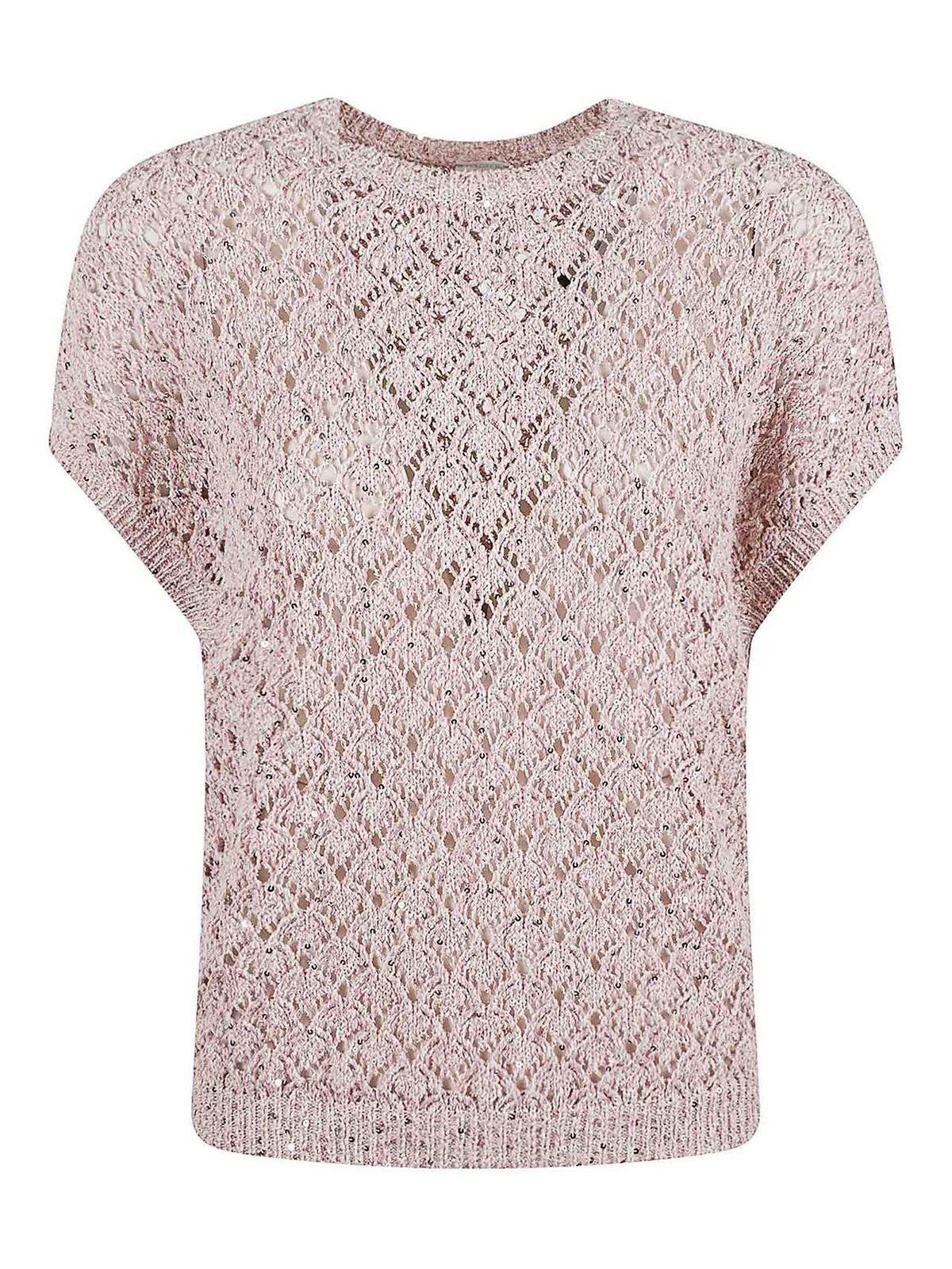 Pale pink shirts K86MAGK17MAG0K054162 (eleventy / ニット・セーター・カーディガン ) | eleventy (イレブンティ)