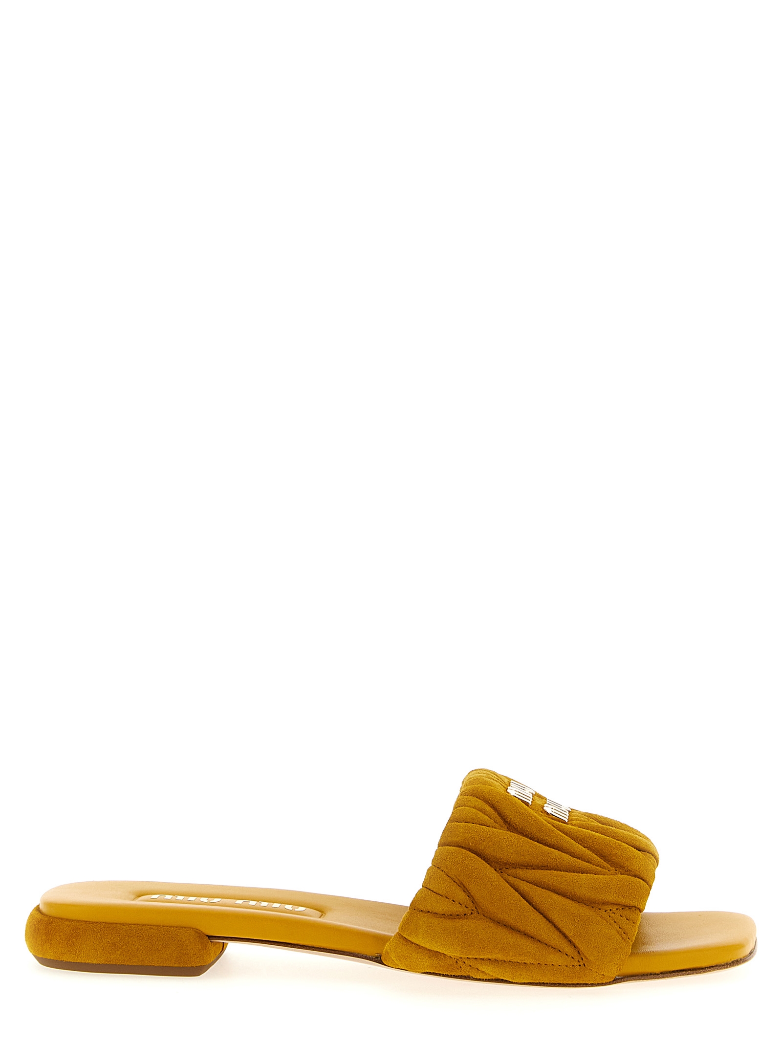 Matelassé suede slides 5XX605F010M2VF0R55 (MIU MIU / サンダル ) | MIU MIU (ミュウミュウ)