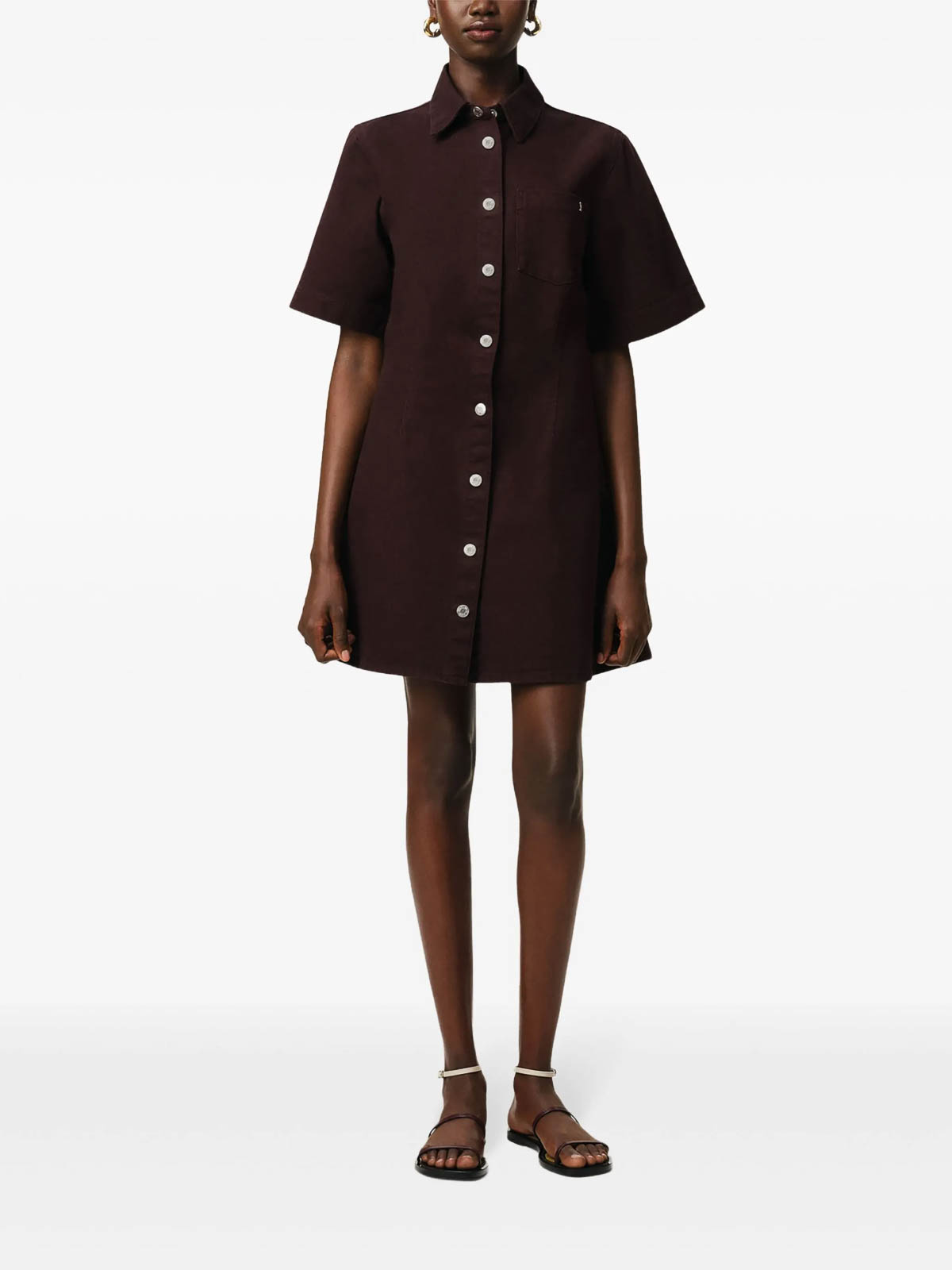 Short-Sleeve Shirt Dress FDR404DE0034633 (AMI Paris / ワンピース・ドレス・オールインワン ) | AMI Paris (アミパリス)(1)