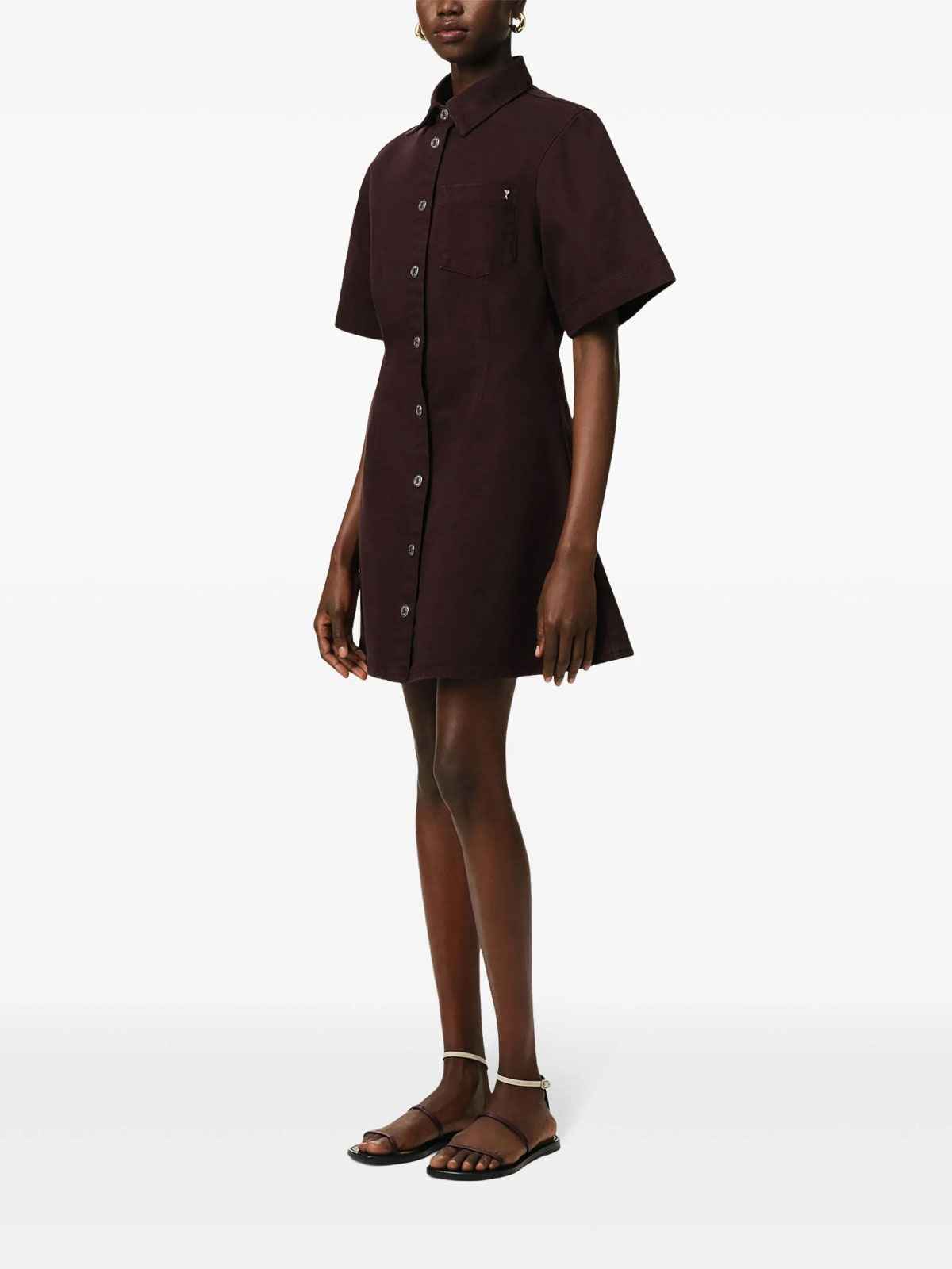 Short-Sleeve Shirt Dress FDR404DE0034633 (AMI Paris / ワンピース・ドレス・オールインワン ) | AMI Paris (アミパリス)(2)