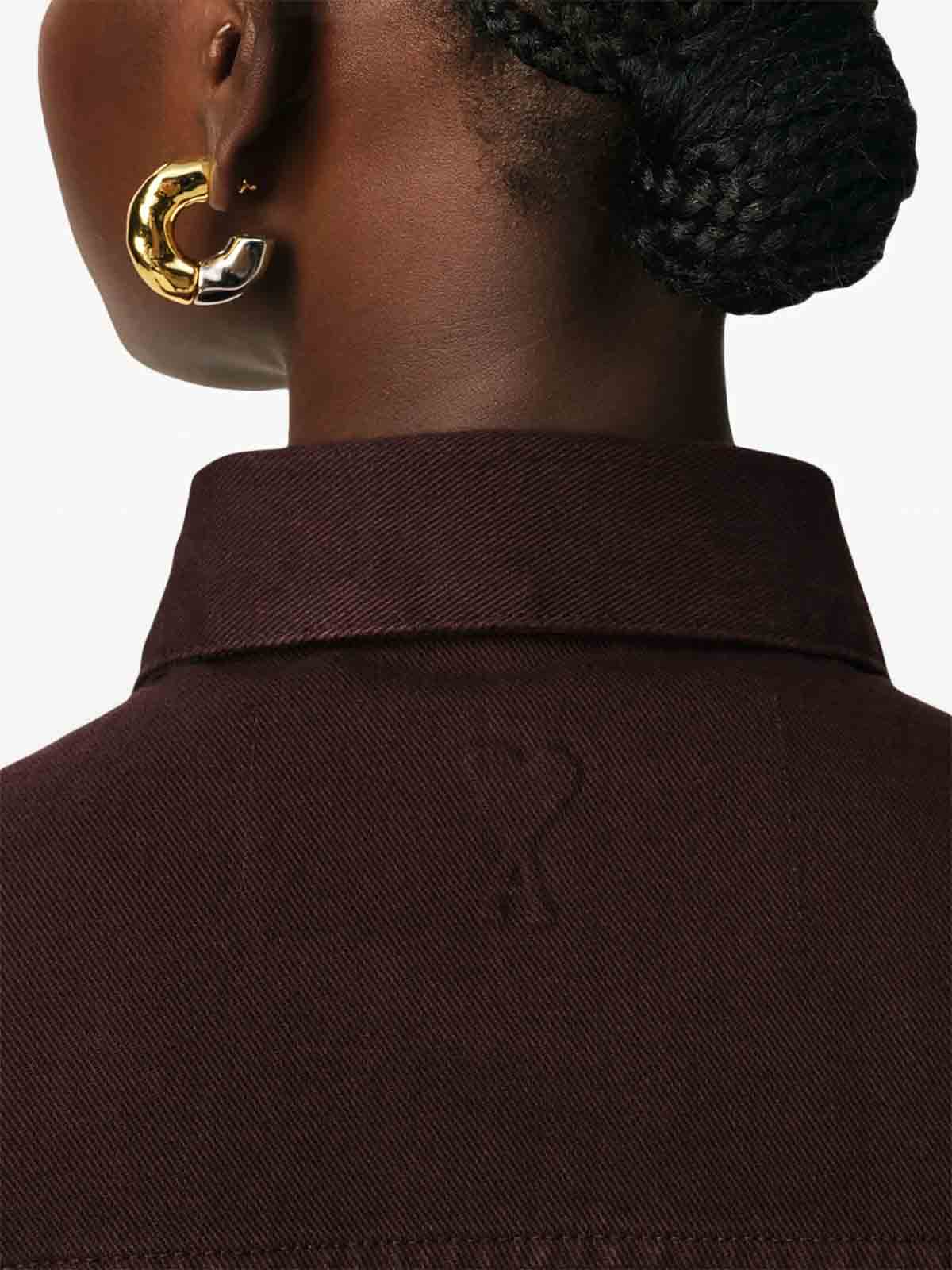 Short-Sleeve Shirt Dress FDR404DE0034633 (AMI Paris / ワンピース・ドレス・オールインワン ) | AMI Paris (アミパリス)(4)