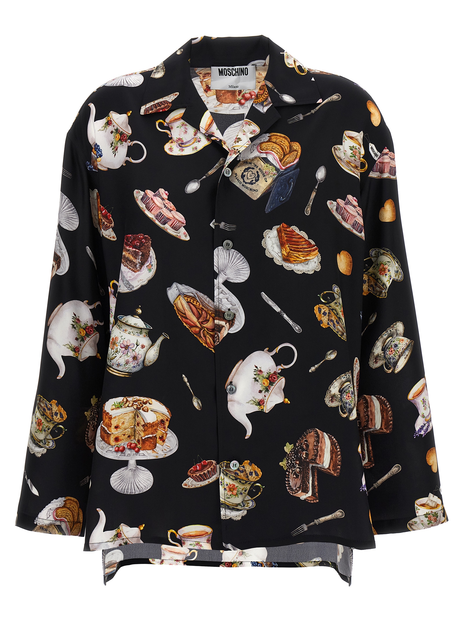 Tシャツ・カットソー Moschino FW25 'Tea Time' print shirt (A02365559 1555) Tea Time' print shirt (MOSCHINO/シャツ・ブラウス) | MOSCHINO