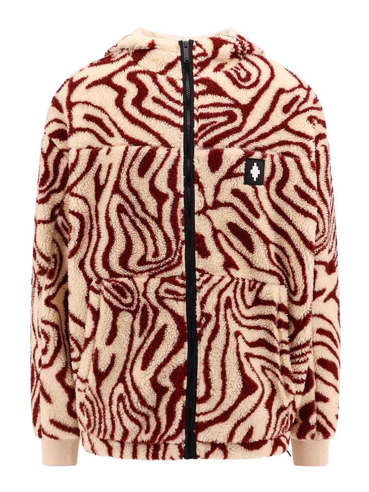 Aop fluid pile jacket with hood CMEA001F23FAB0026F28 (MARCELO BURLON / カジュアルジャケット・ベスト ) | MARCELO BURLON (マルセロ・ブロン)