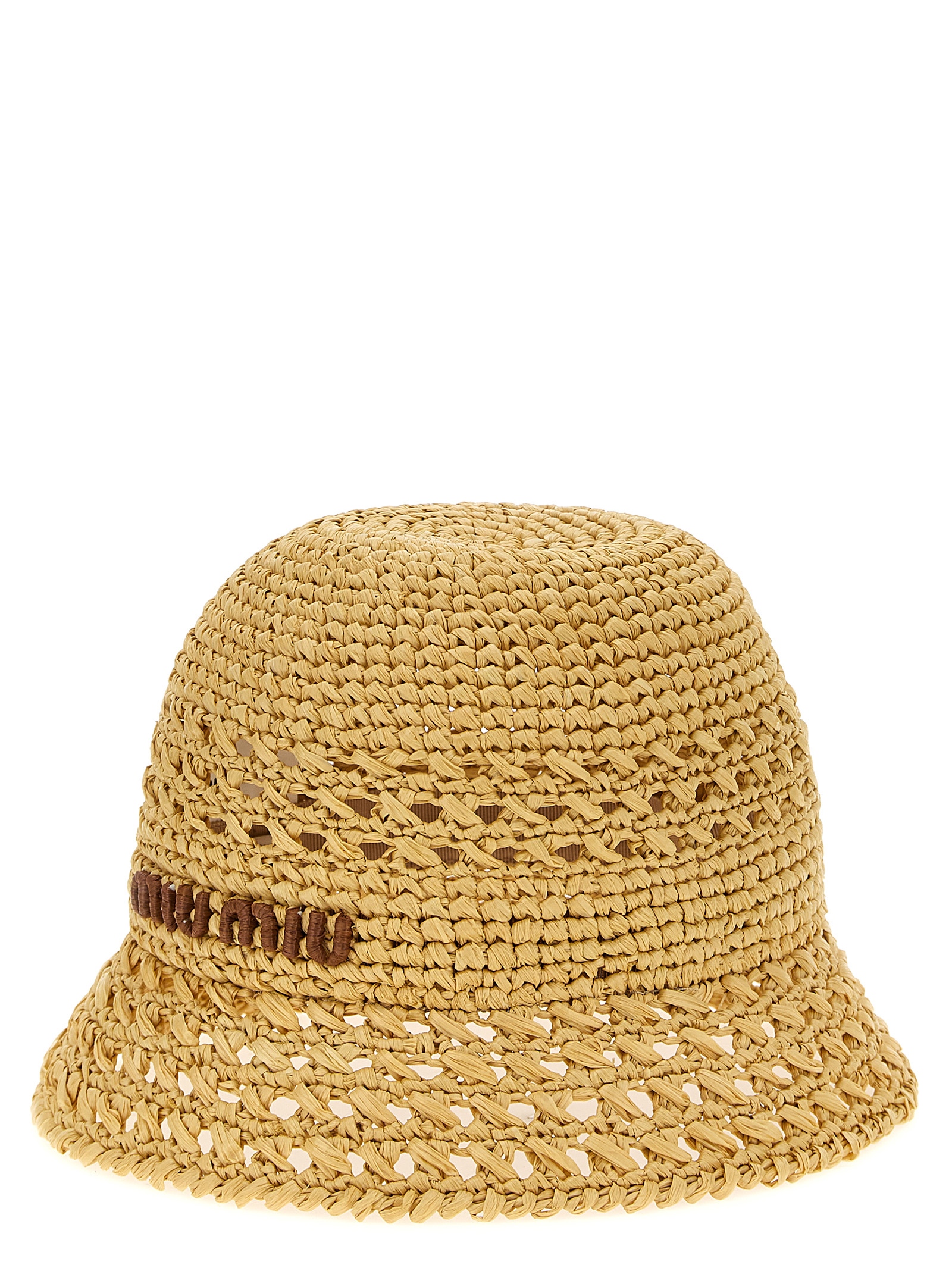 Crochet logo bucket hat 5HC2872DO1F0A5T (MIU MIU / 帽子 ) | MIU MIU (ミュウミュウ)(1)