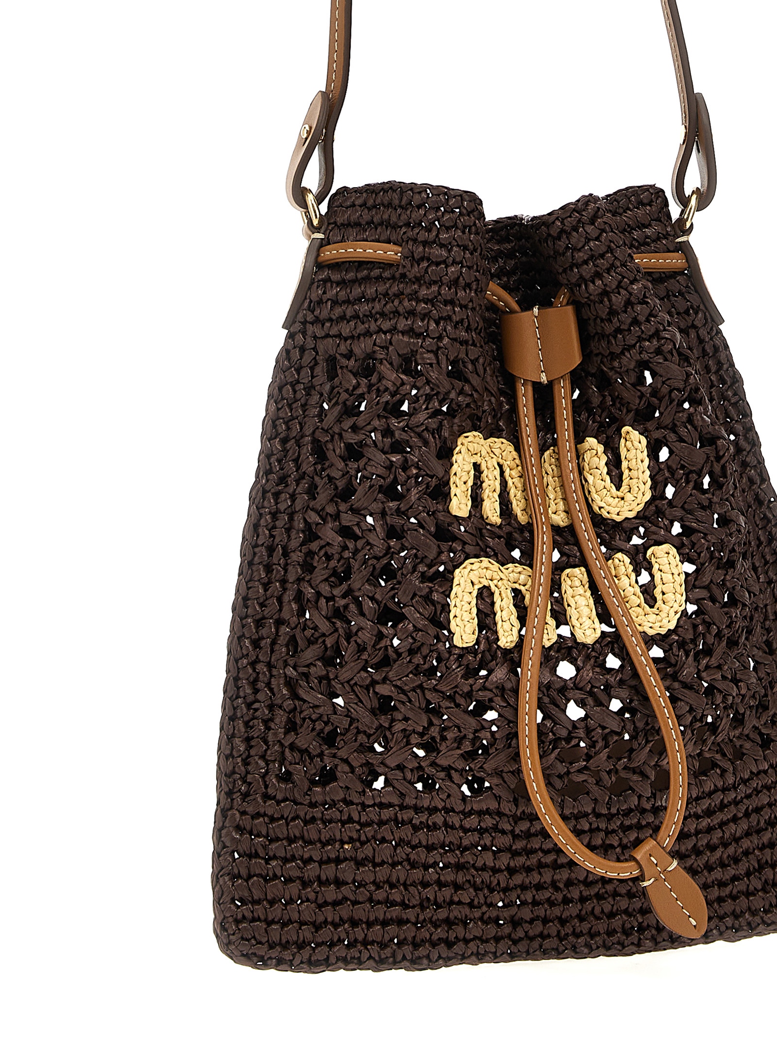 Crochet handbag 5ND0162DO1F0966 (MIU MIU / ハンドバッグ・ショルダーバッグ ) | MIU MIU (ミュウミュウ)(2)