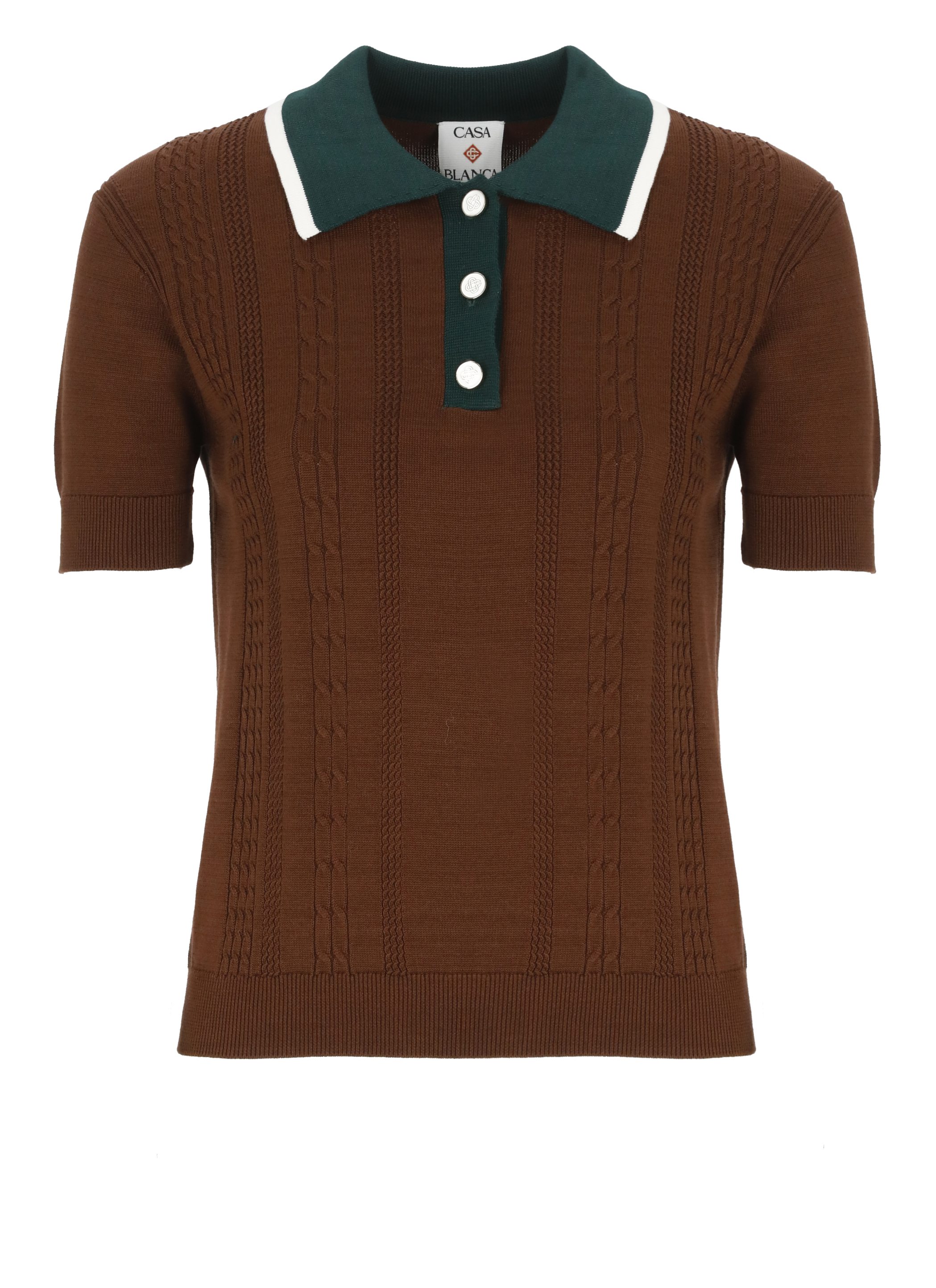 Casablanca T-shirts and Polos Brown WS25KW94801BROWN (Casablanca / ポロシャツ ) | Casablanca (カサブランカ)