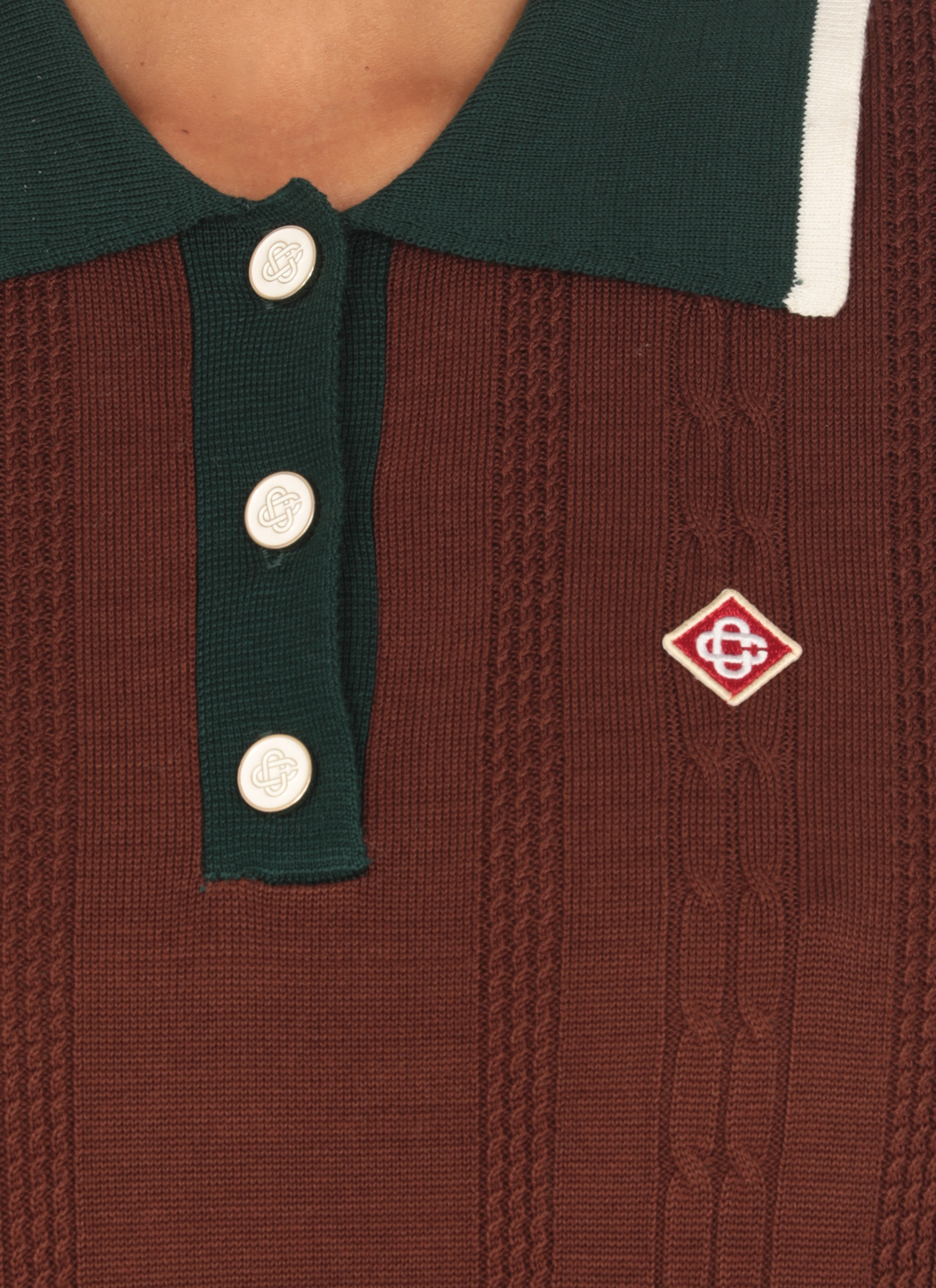 Casablanca T-shirts and Polos Brown WS25KW94801BROWN (Casablanca / ポロシャツ ) | Casablanca (カサブランカ)(3)