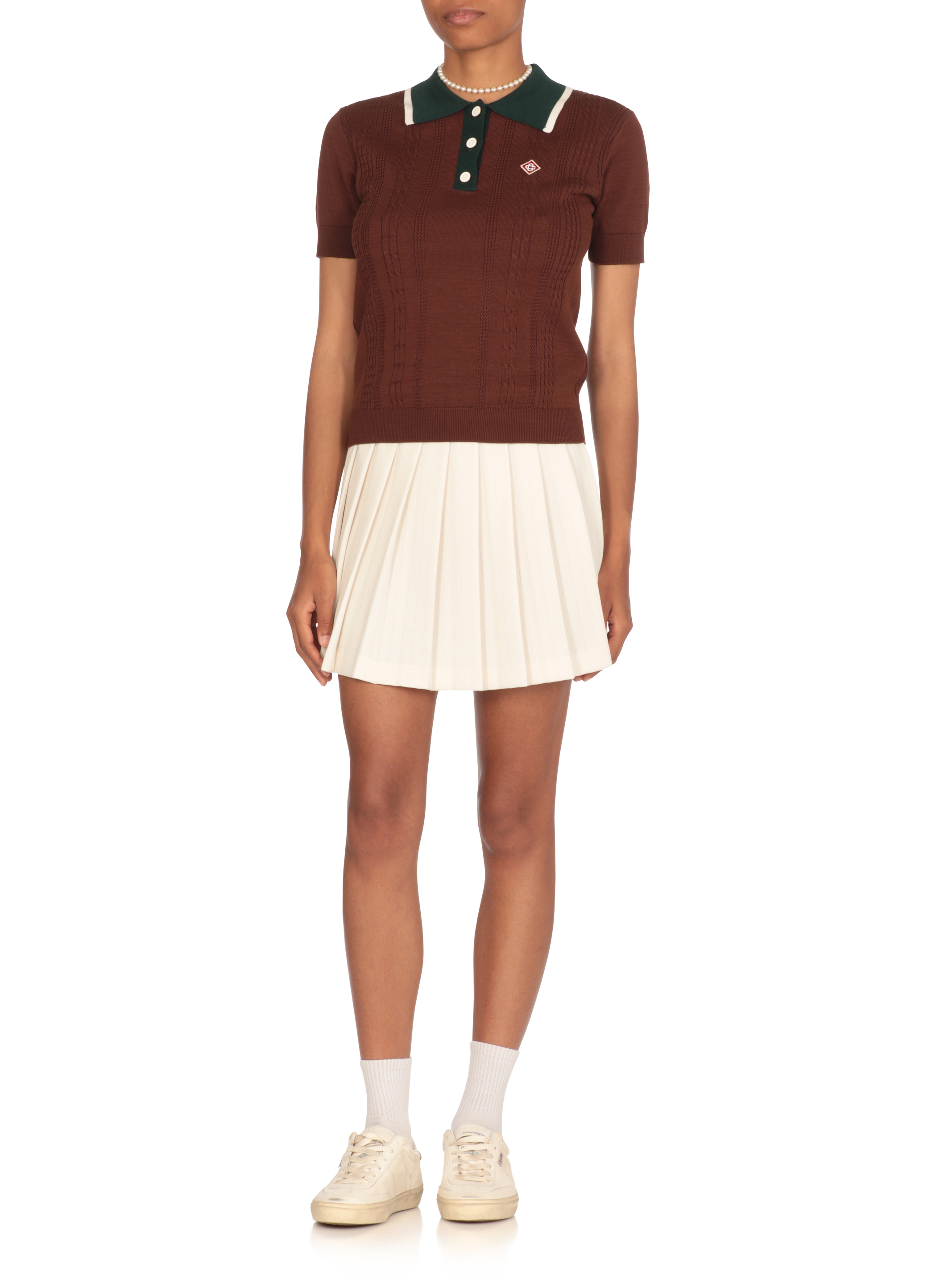 Casablanca T-shirts and Polos Brown WS25KW94801BROWN (Casablanca / ポロシャツ ) | Casablanca (カサブランカ)(4)