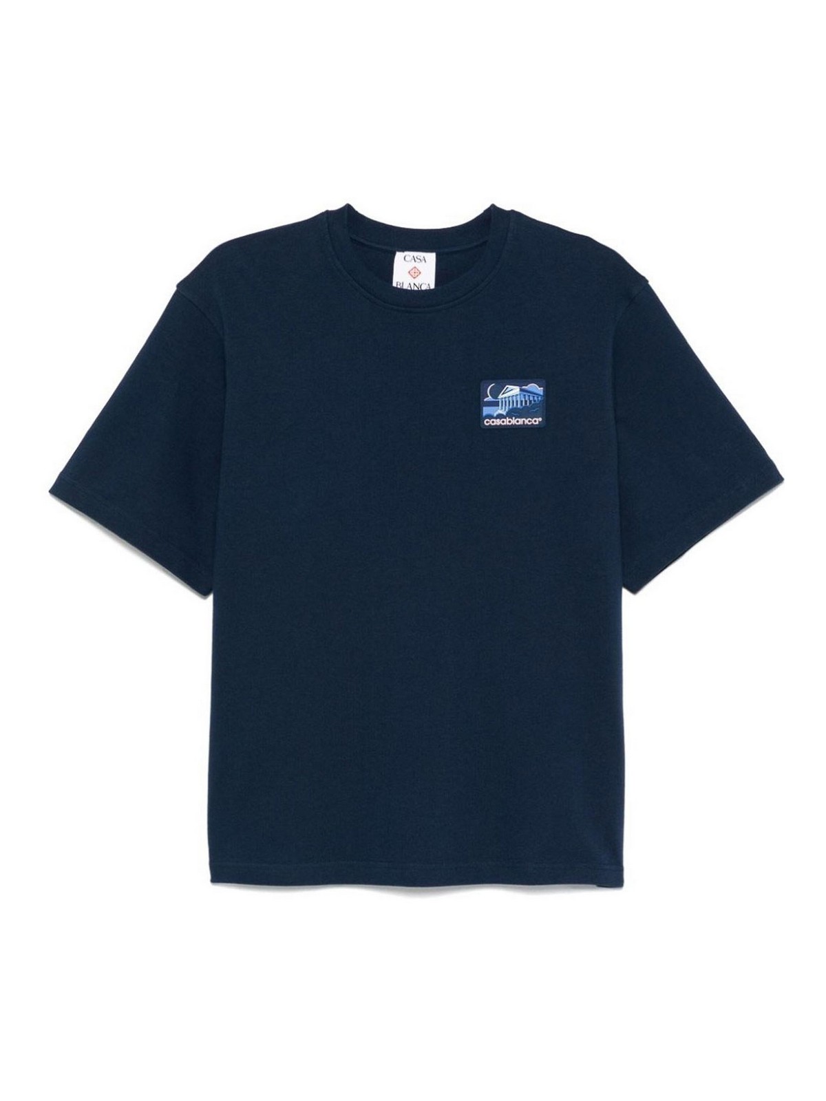 Greek Temple Rubber Patch Oversized T-Shirt MPS25JTS02701 (Casablanca / Tシャツ・カットソー ) | Casablanca (カサブランカ)