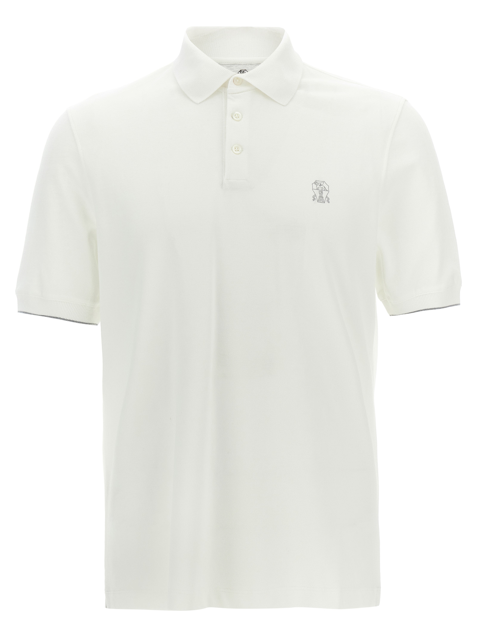 Logo piqué polo shirt ME8548788CE139 (Brunello Cucinelli / ポロシャツ ) | Brunello Cucinelli (ブルネロ・クチネリ)