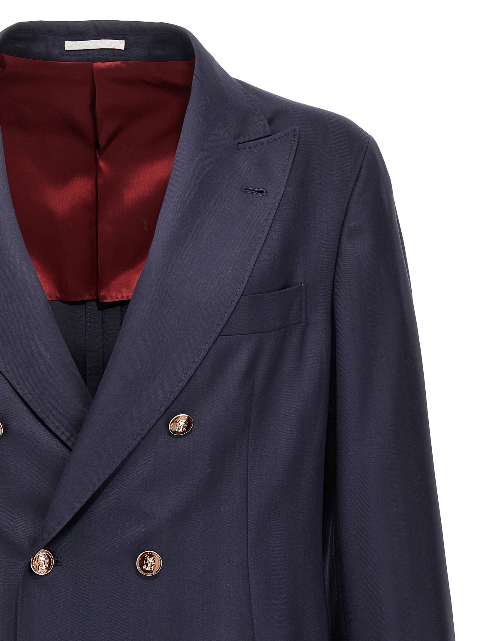 Twill double-breasted blazer MB4287BBD1C005 (Brunello Cucinelli / スーツ・ジャケット ) | Brunello Cucinelli (ブルネロ・クチネリ)(2)