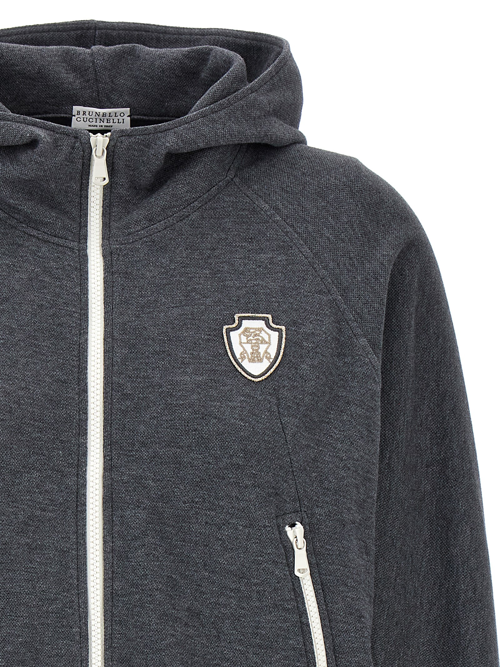 Logo hoodie MG927VD106C080 (Brunello Cucinelli / スウェット・フーディー ) | Brunello Cucinelli (ブルネロ・クチネリ)(2)