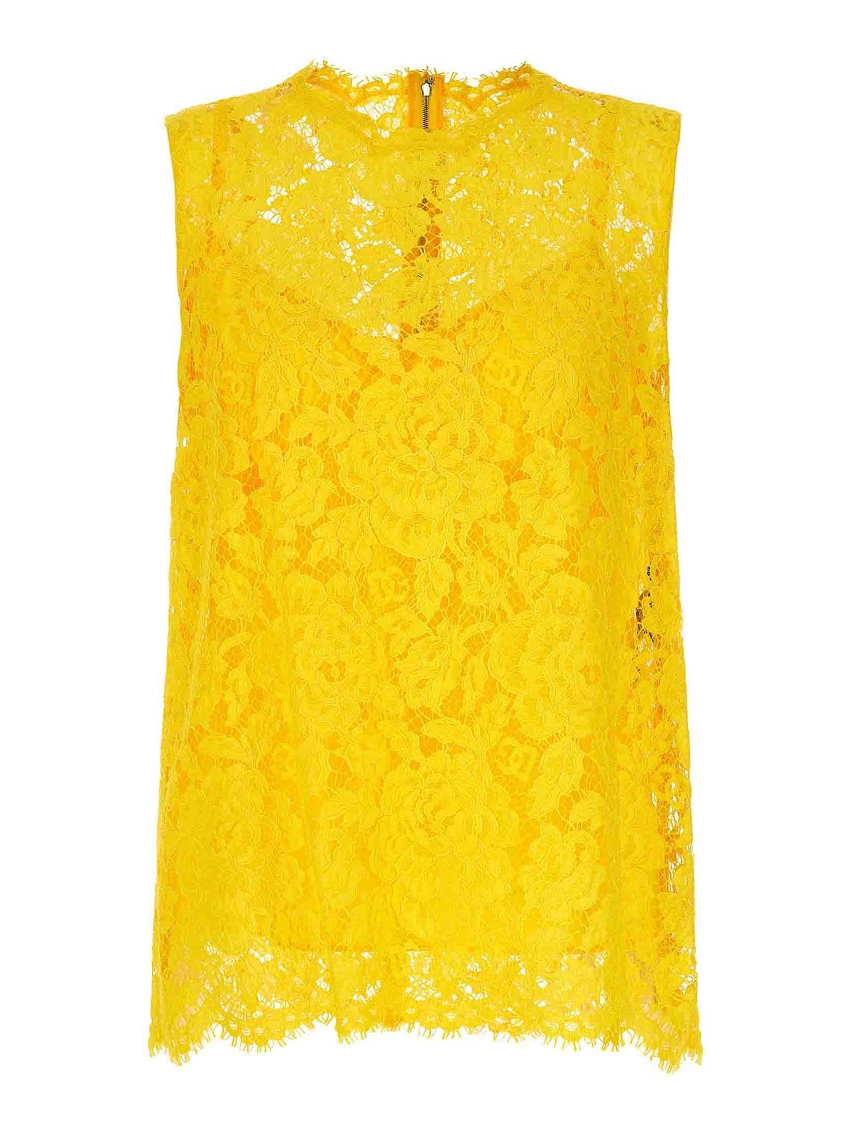 Floral Lace Top Back Zip F73G9THLM7LA3776 (Dolce & Gabbana / シャツ・ブラウス ) | Dolce & Gabbana (ドルチェガッバーナ)