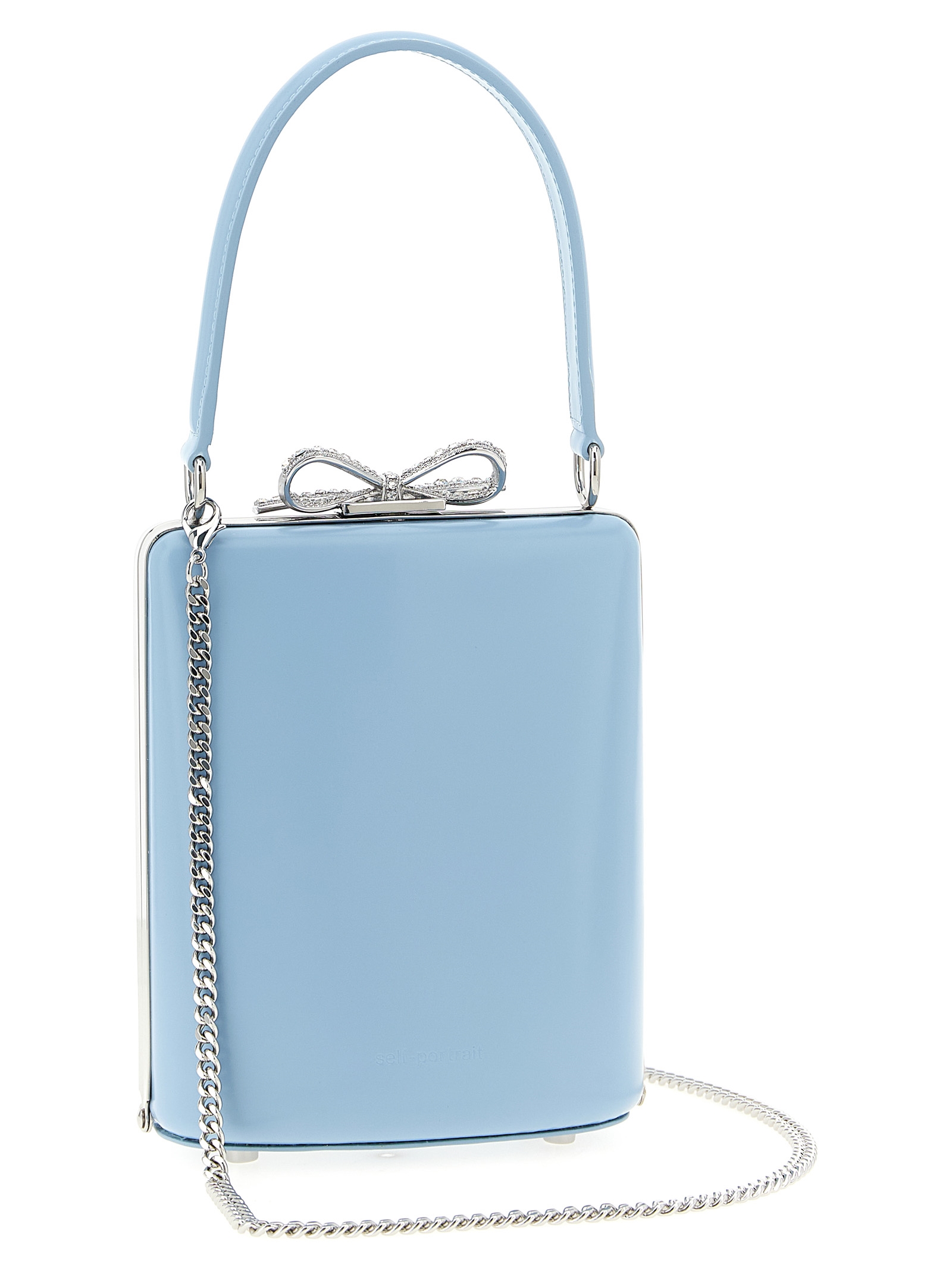 'Blue leather bag' handbag PF25325BLBLUE (self-portrait / ハンドバッグ・ショルダーバッグ ) | self-portrait (セルフ・ポートレイト)(1)