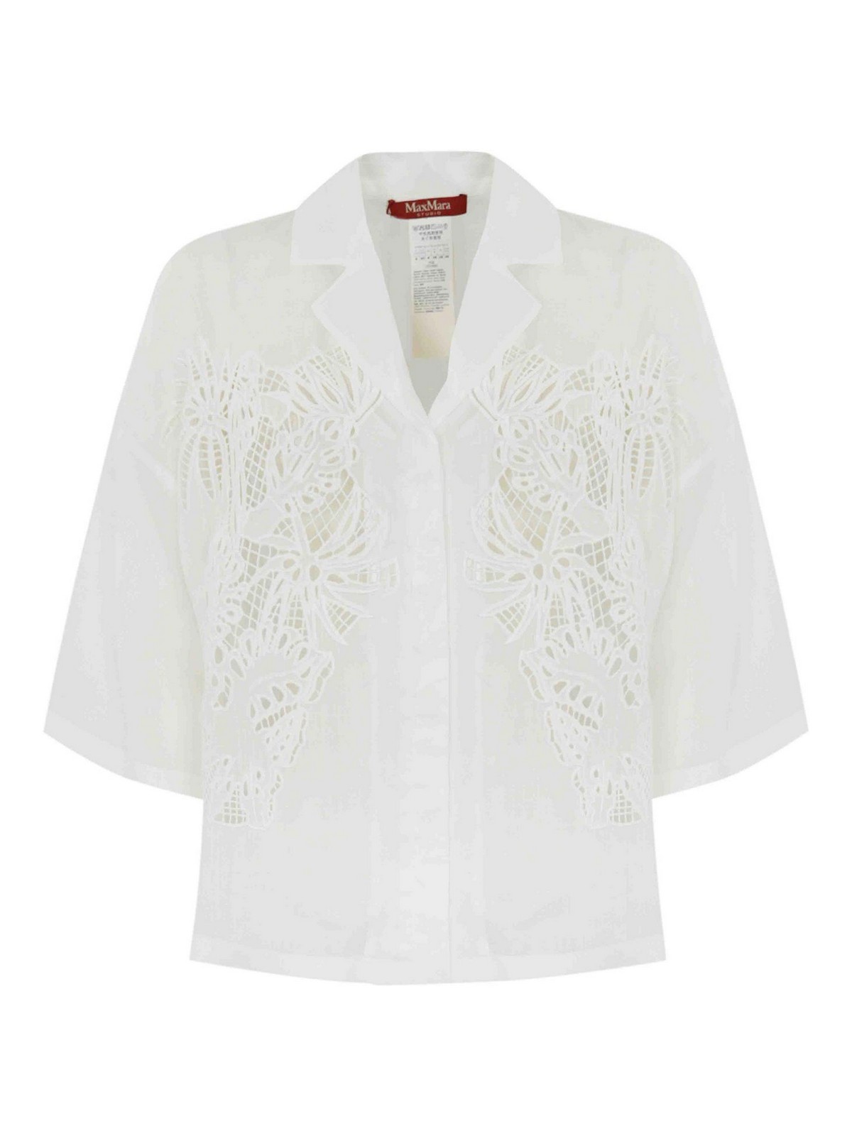 Ramie Canvas Shirt 2516191012600003 (Max Mara Studio / シャツ・ブラウス ) | Max Mara Studio (マックスマーラ ステュディオ)