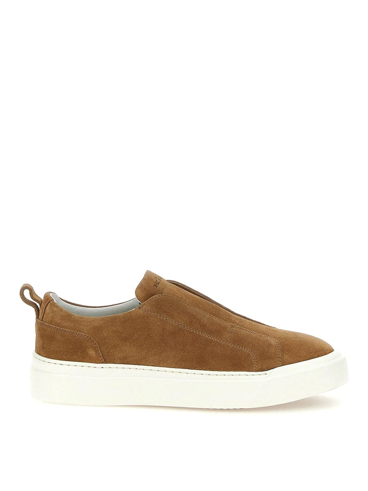 Sneakers in suede leather USSA279N0120407003 (Kiton / スニーカー ) | Kiton (キートン)
