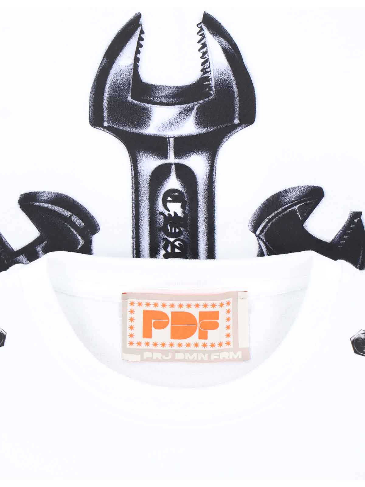 T-Shirt DFM54012TJ101PXWHITEWRENCH (PDF / Tシャツ・カットソー ) | PDF (プロジェクト ドメニコ フォルミケッティ)(2)