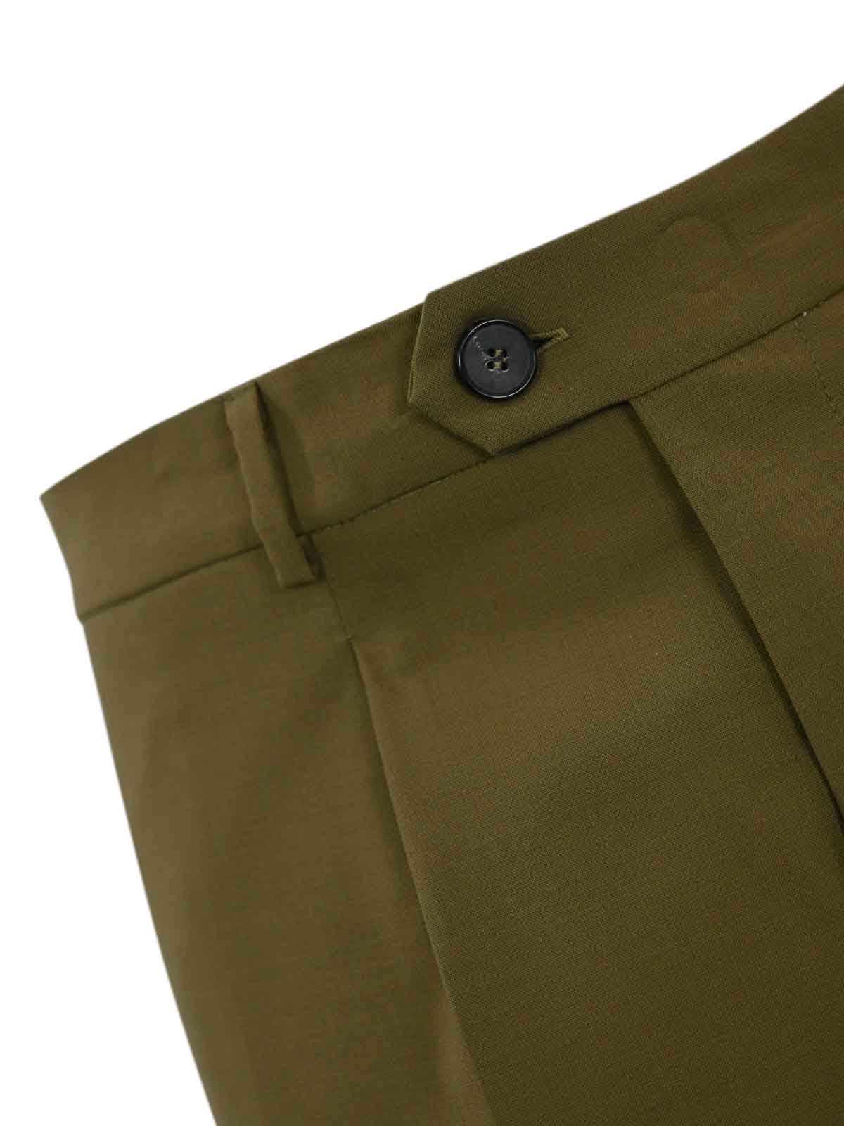 Wool Blend Trousers With Pleats B6D007619M (AMARÁNTO / パンツ ) | AMARÁNTO (アマラント)(2)