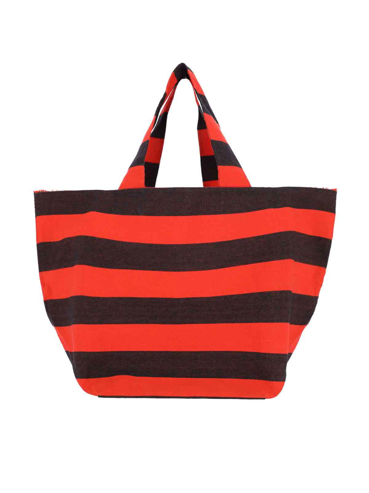 Striped tote bag BO1ATL368ANTRACITEARANCIO (daniela gregis / トートバッグ ) | daniela gregis (ダニエラ グレジス)(2)