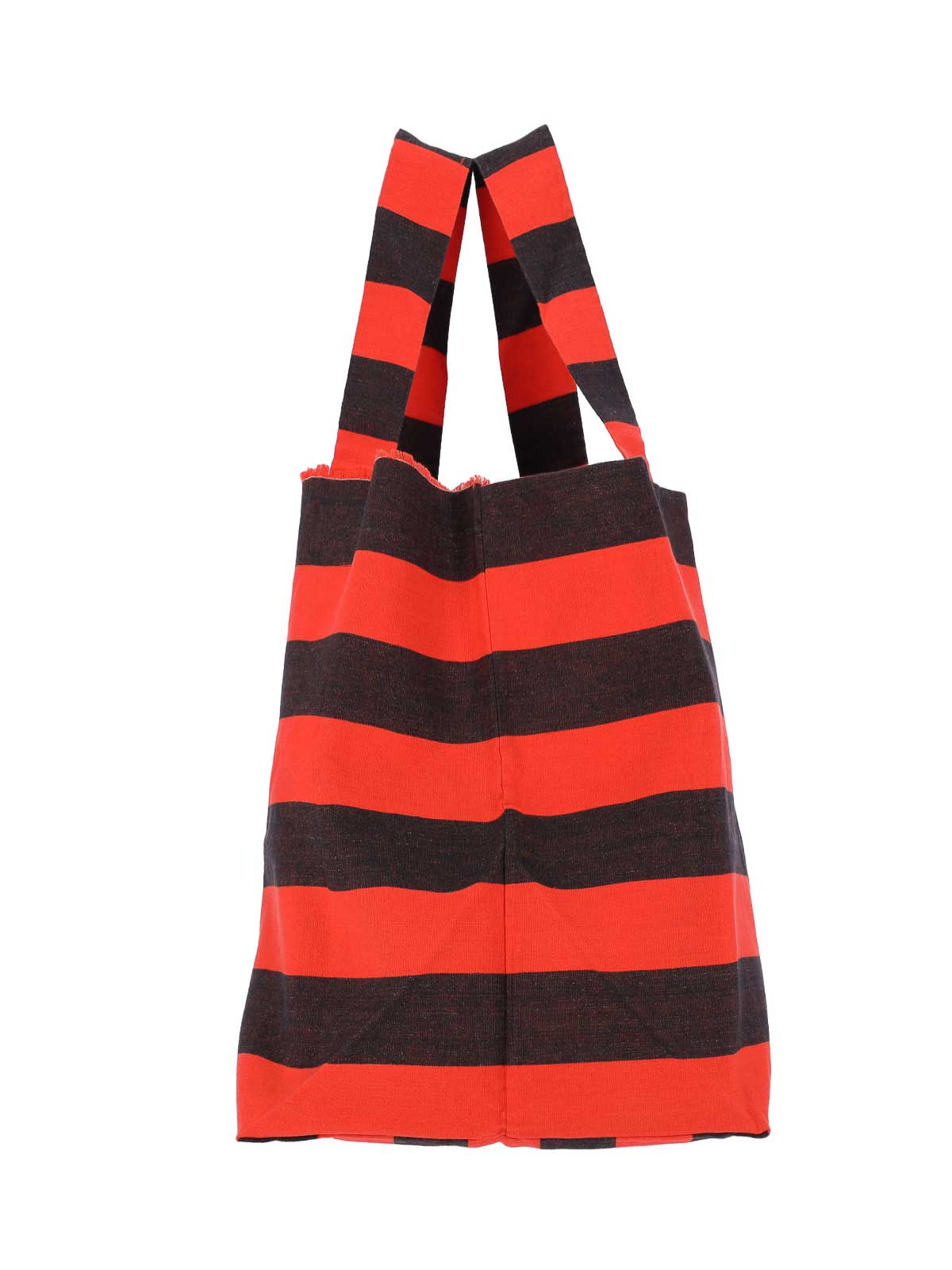 Striped tote bag BO1ATL368ANTRACITEARANCIO (daniela gregis / トートバッグ ) | daniela gregis (ダニエラ グレジス)(4)