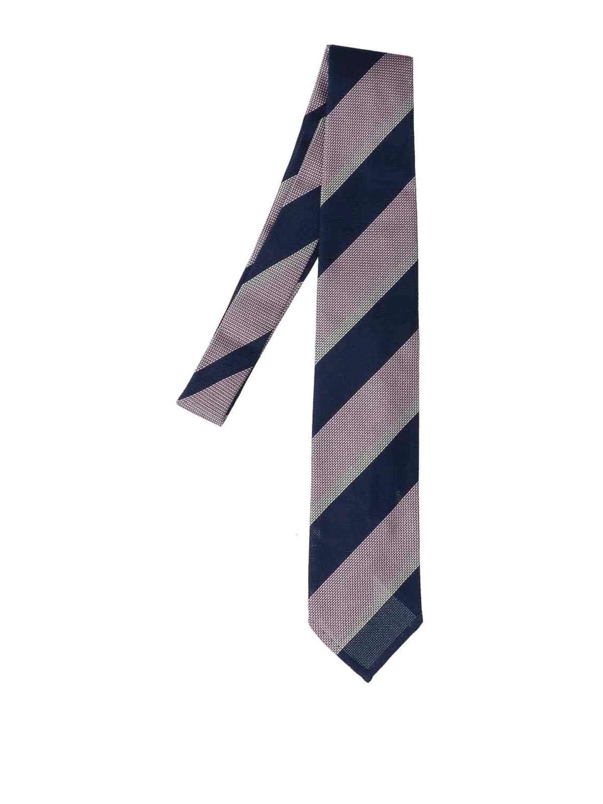 Silk stripe tie AT350004 (Cesare Attolini / ネクタイ ) | Cesare Attolini (チェザーレ アットリーニ)