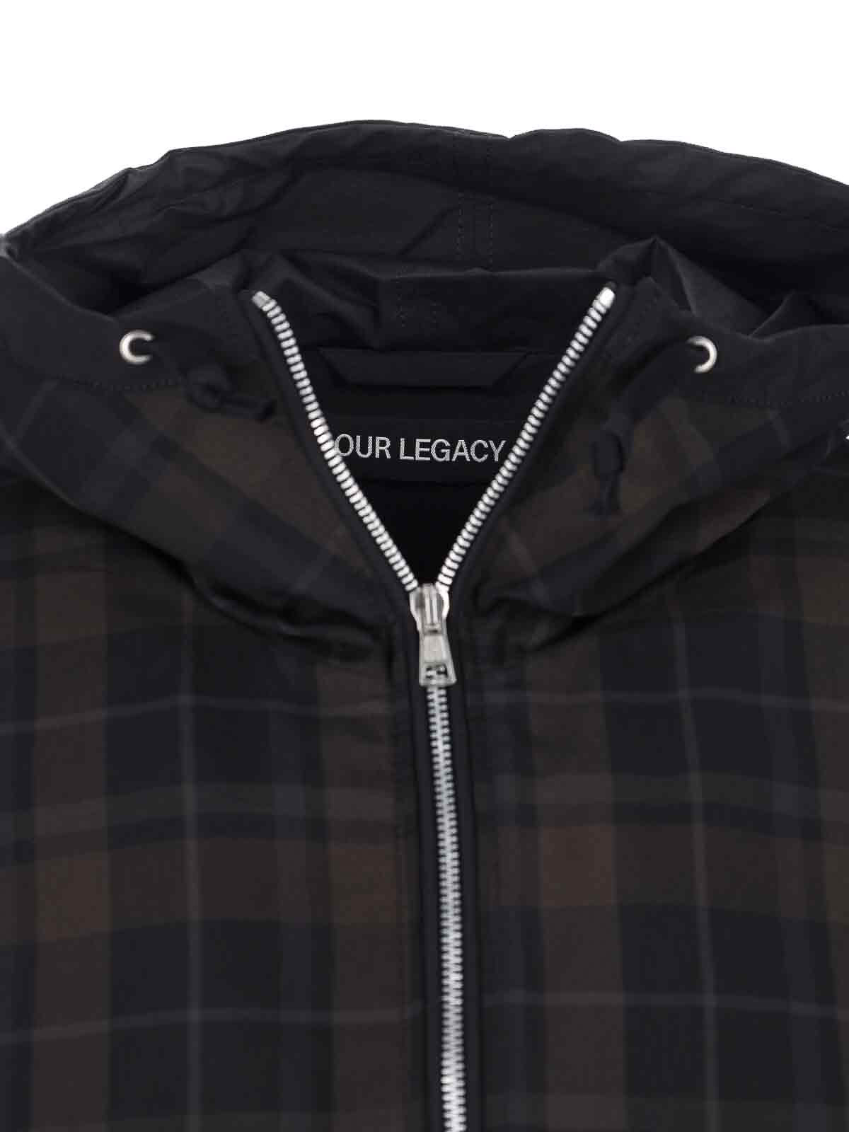 Knitted zip sweatshirt M2251RBSCBLACKSHADOWCHECK (OUR LEGACY / カジュアルジャケット ) | OUR LEGACY (アワーレガシー)(3)