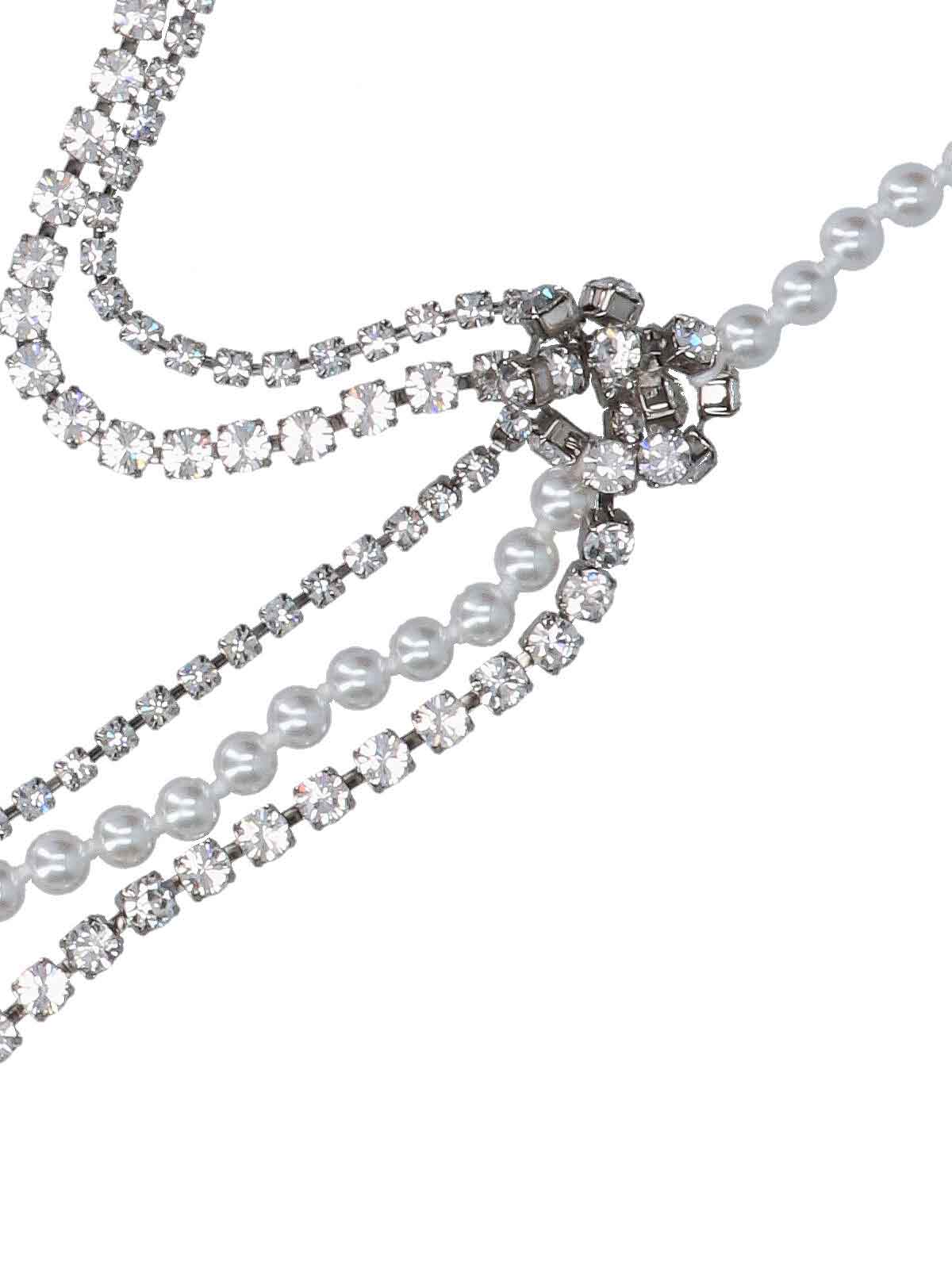 Necklace with pearls and rhinestones SM7UU0082P7352971 (MM6 Maison Margiela / ネックレス ) | MM6 Maison Margiela (エムエムシックス)(1)