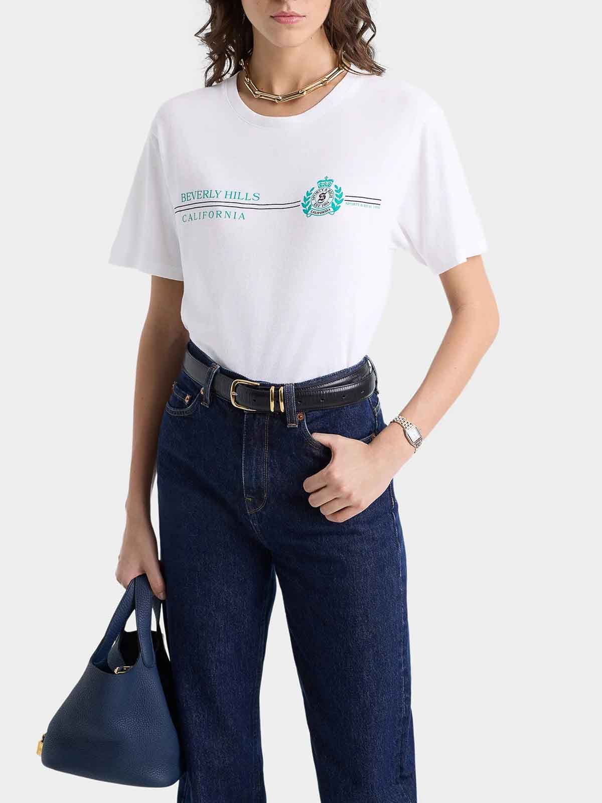 Bh Horizon Soft T-Shirt TO089626258WH01 (Sporty & Rich / Tシャツ・カットソー ) | Sporty & Rich (スポーティアンドリッチ)(1)
