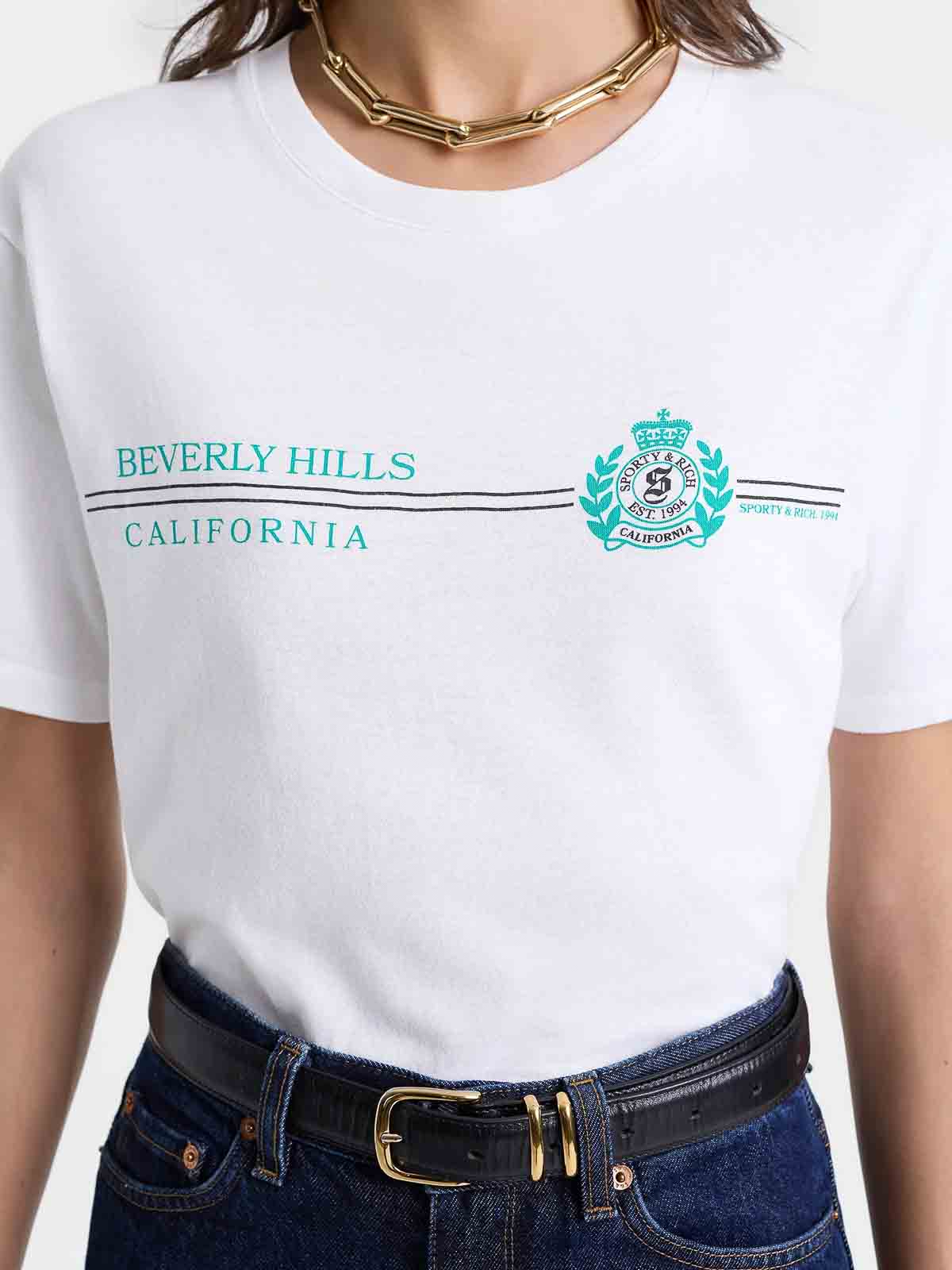 Bh Horizon Soft T-Shirt TO089626258WH01 (Sporty & Rich / Tシャツ・カットソー ) | Sporty & Rich (スポーティアンドリッチ)(2)