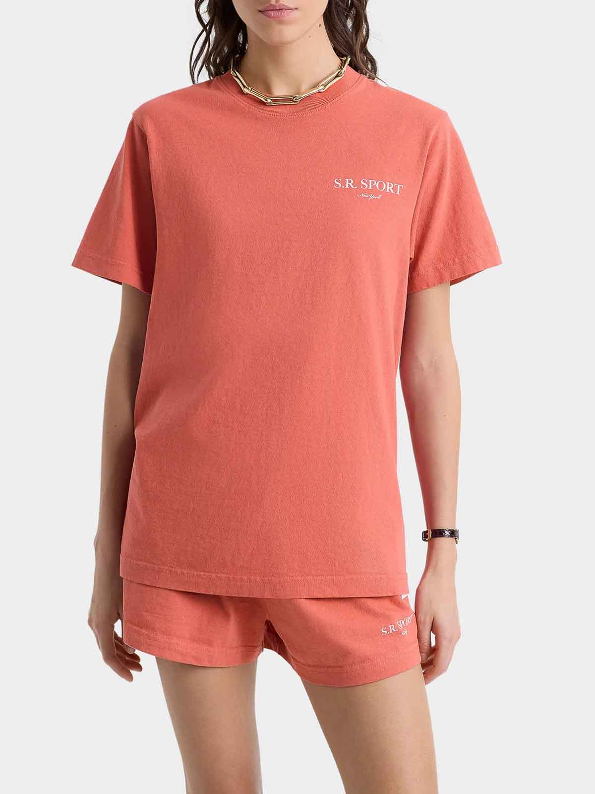 Wimbledon T-Shirt TO043612201P139DESERT (Sporty & Rich / Tシャツ・カットソー ) | Sporty & Rich (スポーティアンドリッチ)(1)