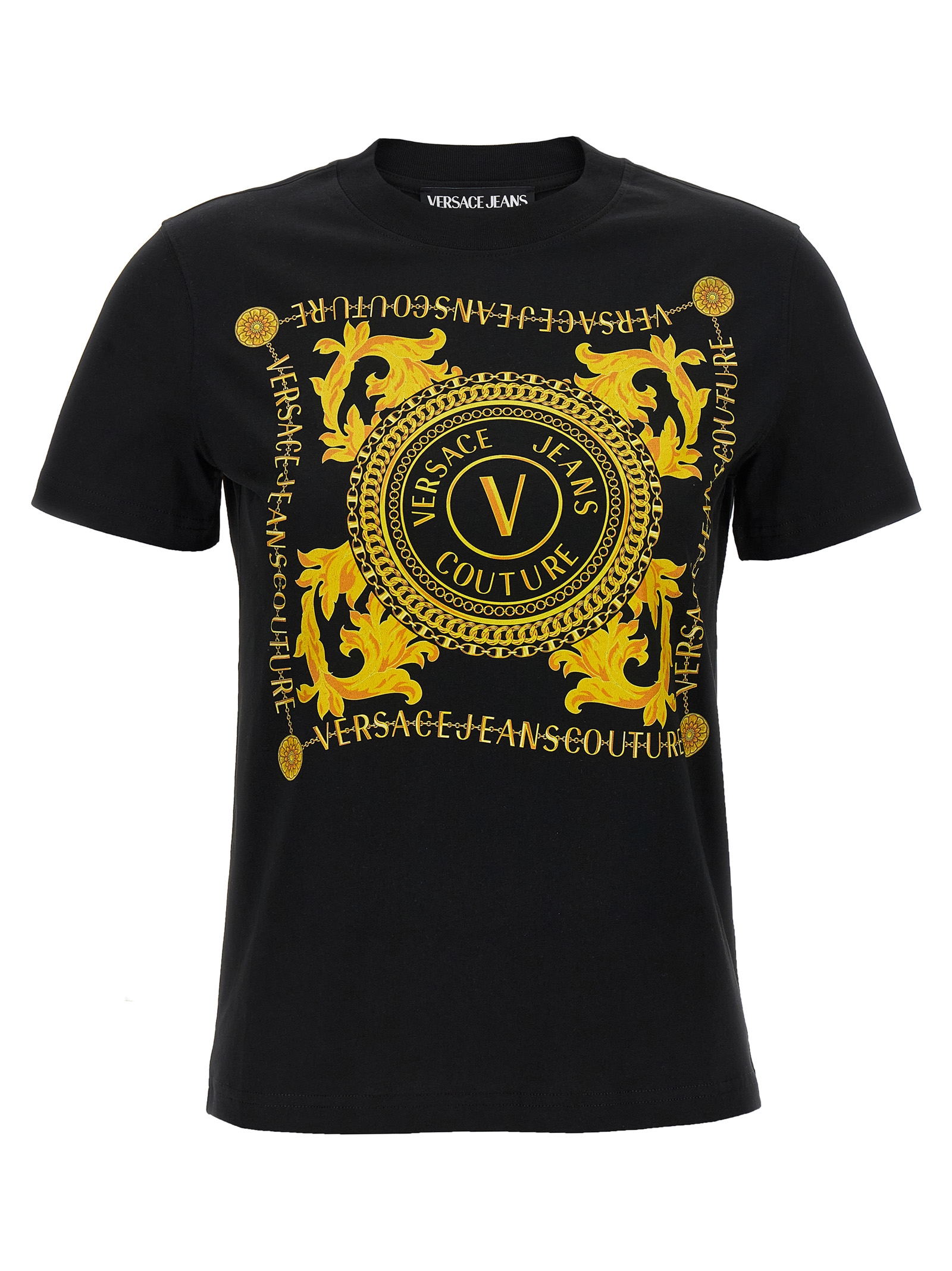 Printed T-shirt 75HAHF07CJ00FG89 (VERSACE JEANS COUTURE / Tシャツ・カットソー ) | VERSACE JEANS COUTURE (ヴェルサーチェ ジーンズ クチュール)