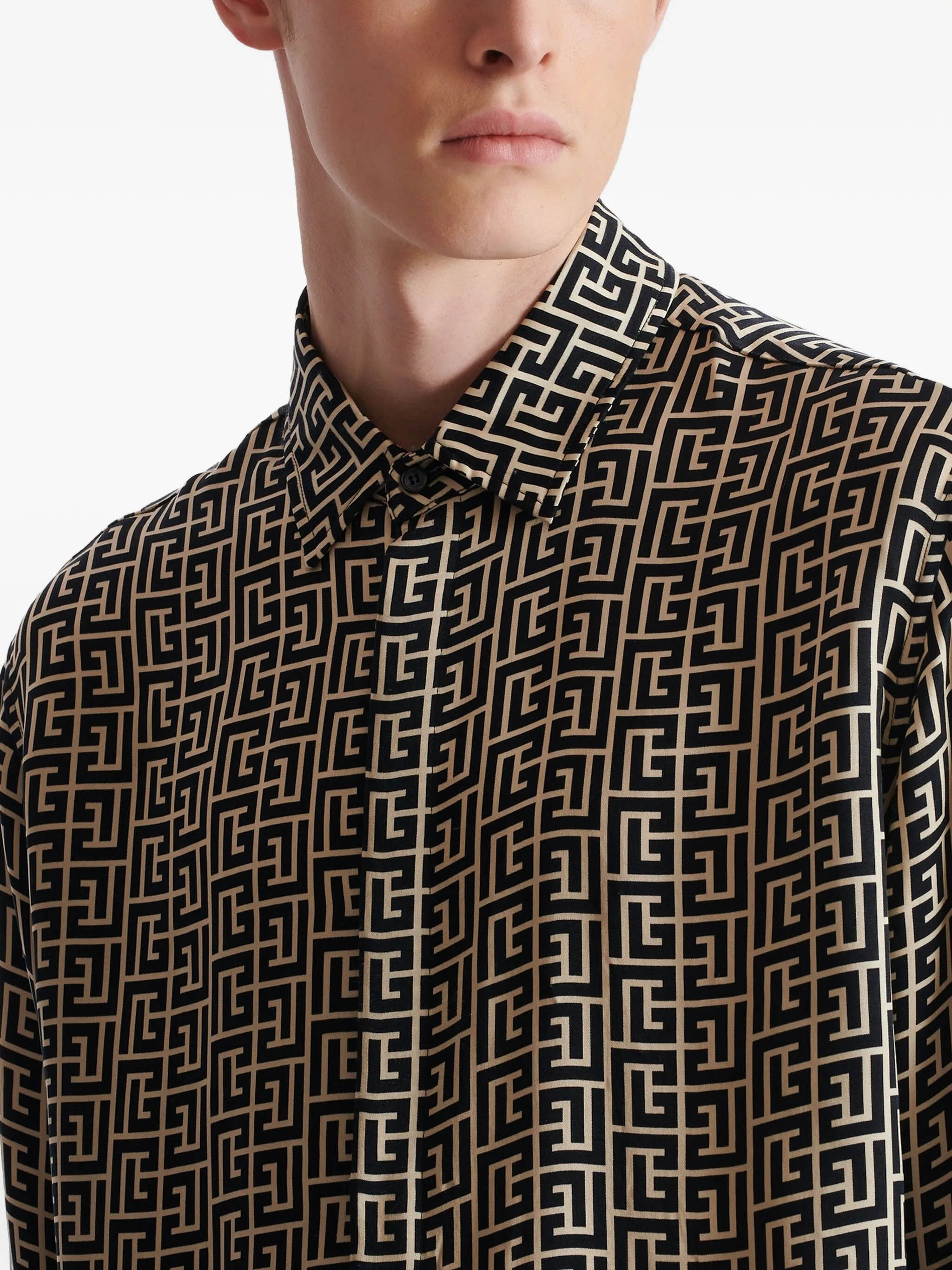 Balmain Shirts Black FH1HS485VI36GFE (Balmain / シャツ・ブラウス ) | Balmain (バルマン)(6)