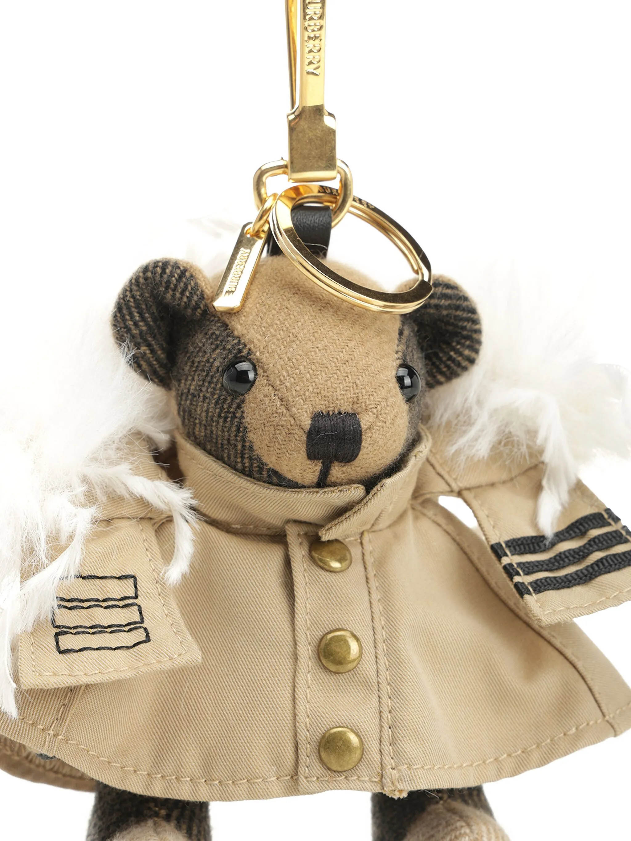 キーホルダー・キーリング BURBERRY Woman Key chain Beige 8112202 Burberry Keychains Beige (Burberry/キーリング・キーケース