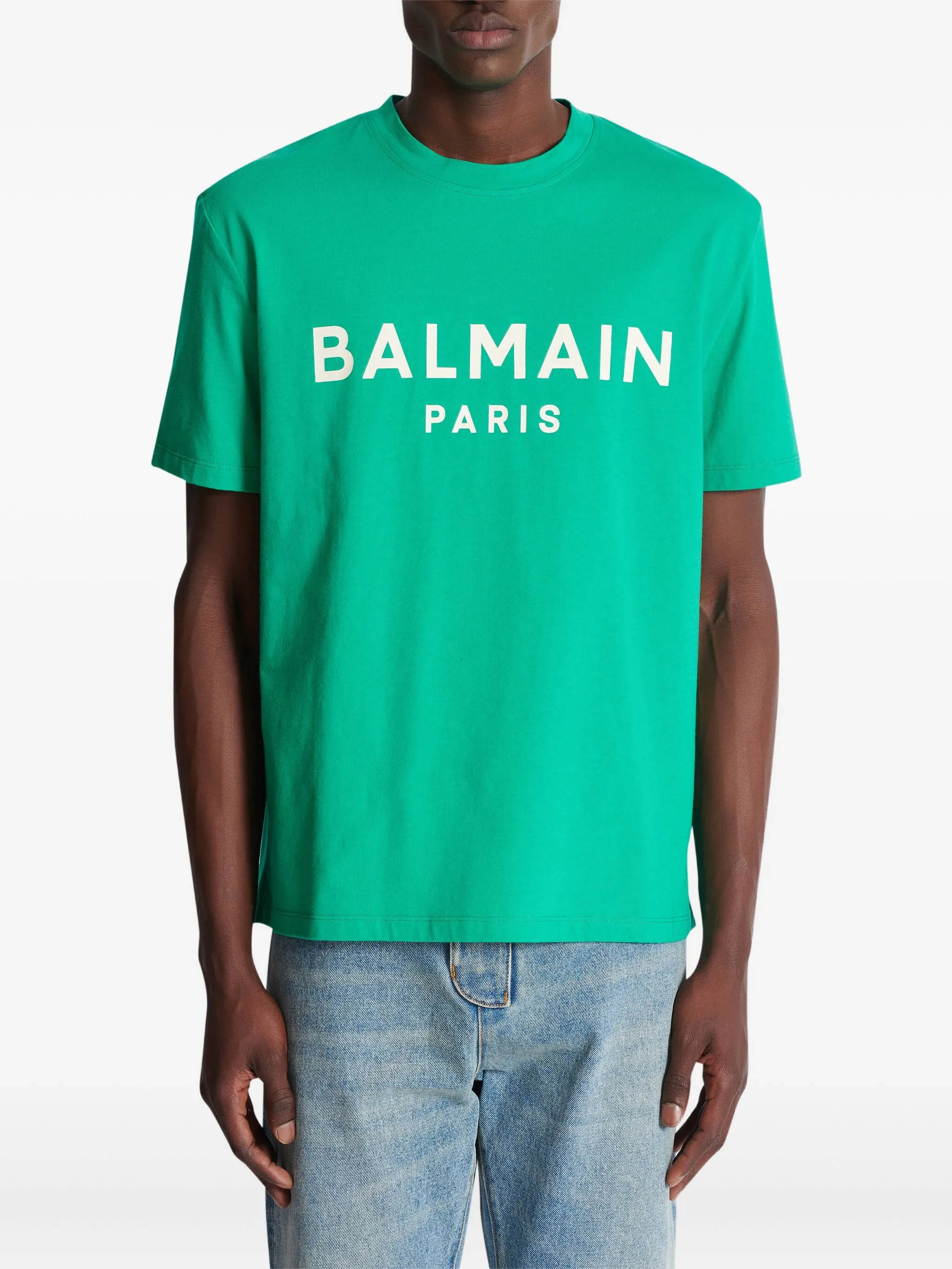 Balmain T-shirts and Polos Green FH1EG000BB73UMJ（Tシャツ