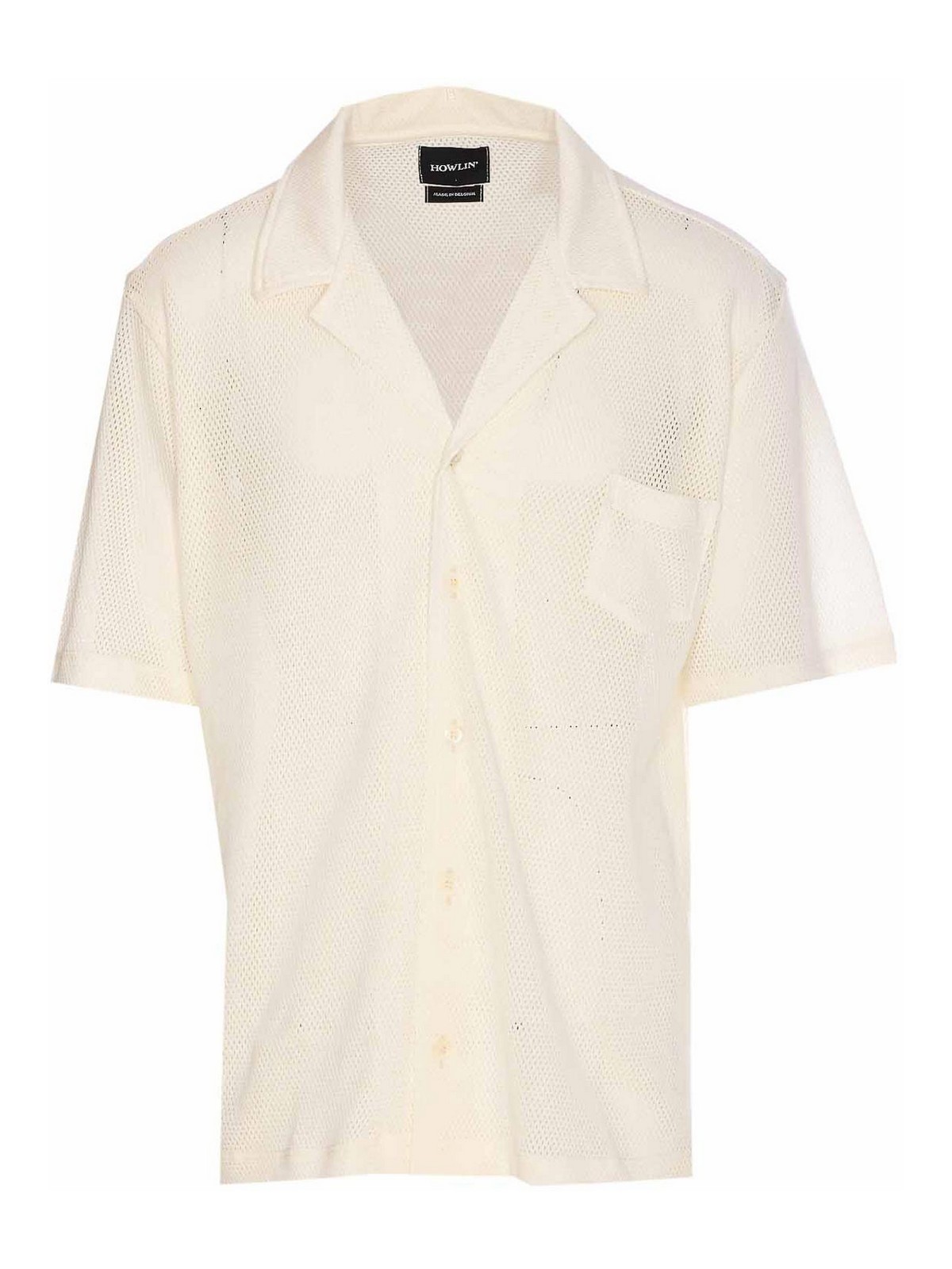 White Bass Shirt BASSCULTUREMESHECRU (HOWLIN' / シャツ・ブラウス ) | HOWLIN' (ハウリン)