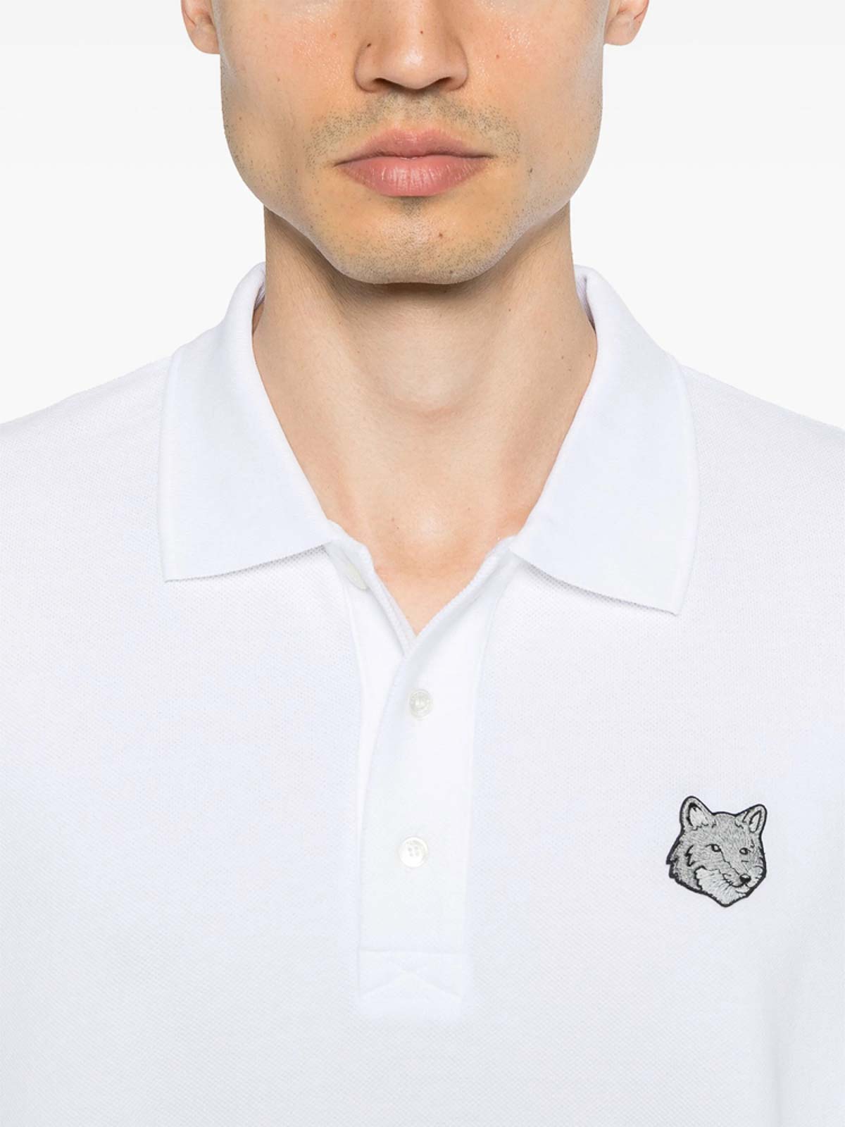 Sweater OM00213KJ7010WHITE (Maison Kitsuné / ニット・セーター・カーディガン ) | Maison Kitsuné (メゾン キツネ)(2)