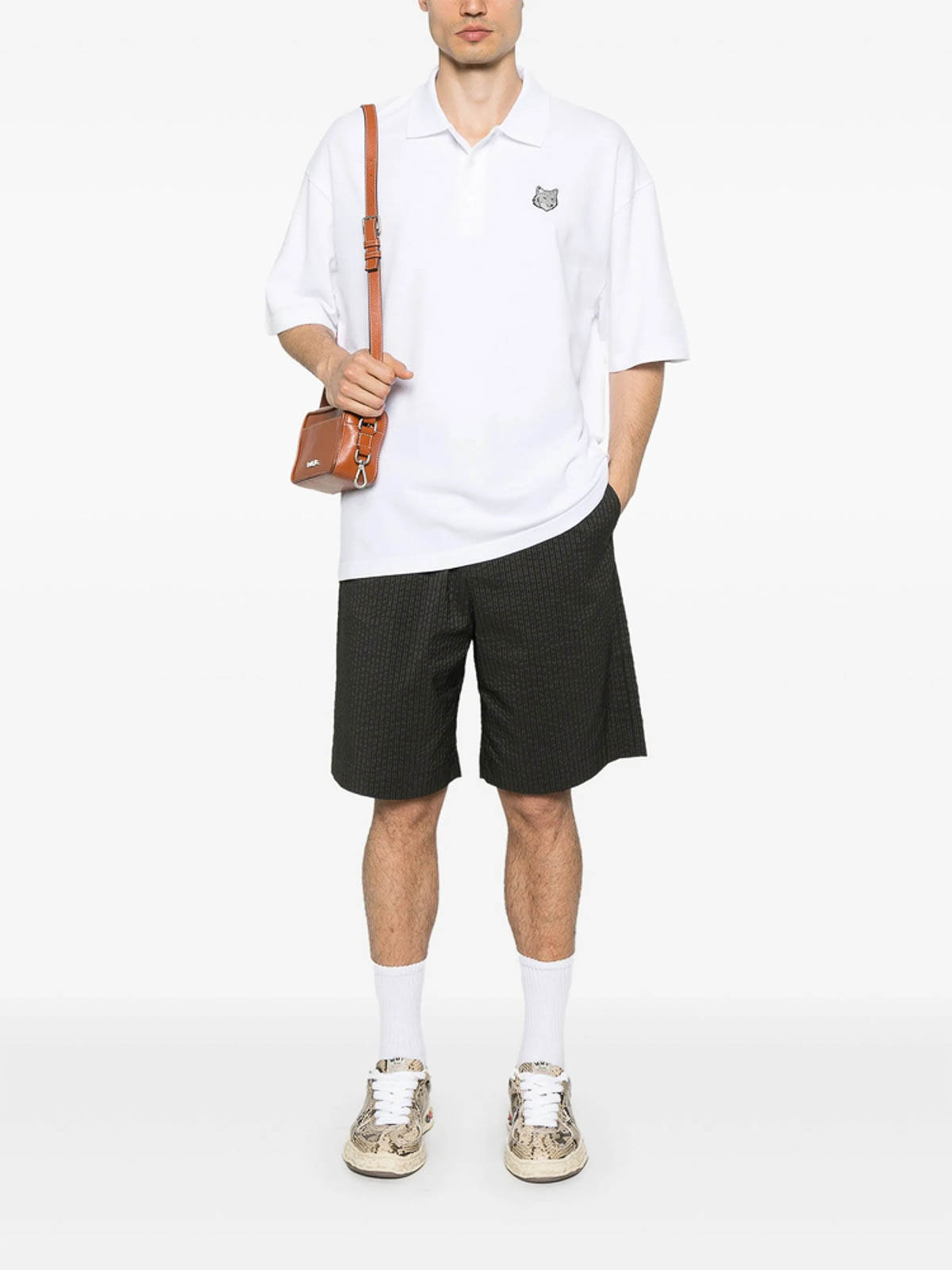 Sweater OM00213KJ7010WHITE (Maison Kitsuné / ニット・セーター・カーディガン ) | Maison Kitsuné (メゾン キツネ)(3)