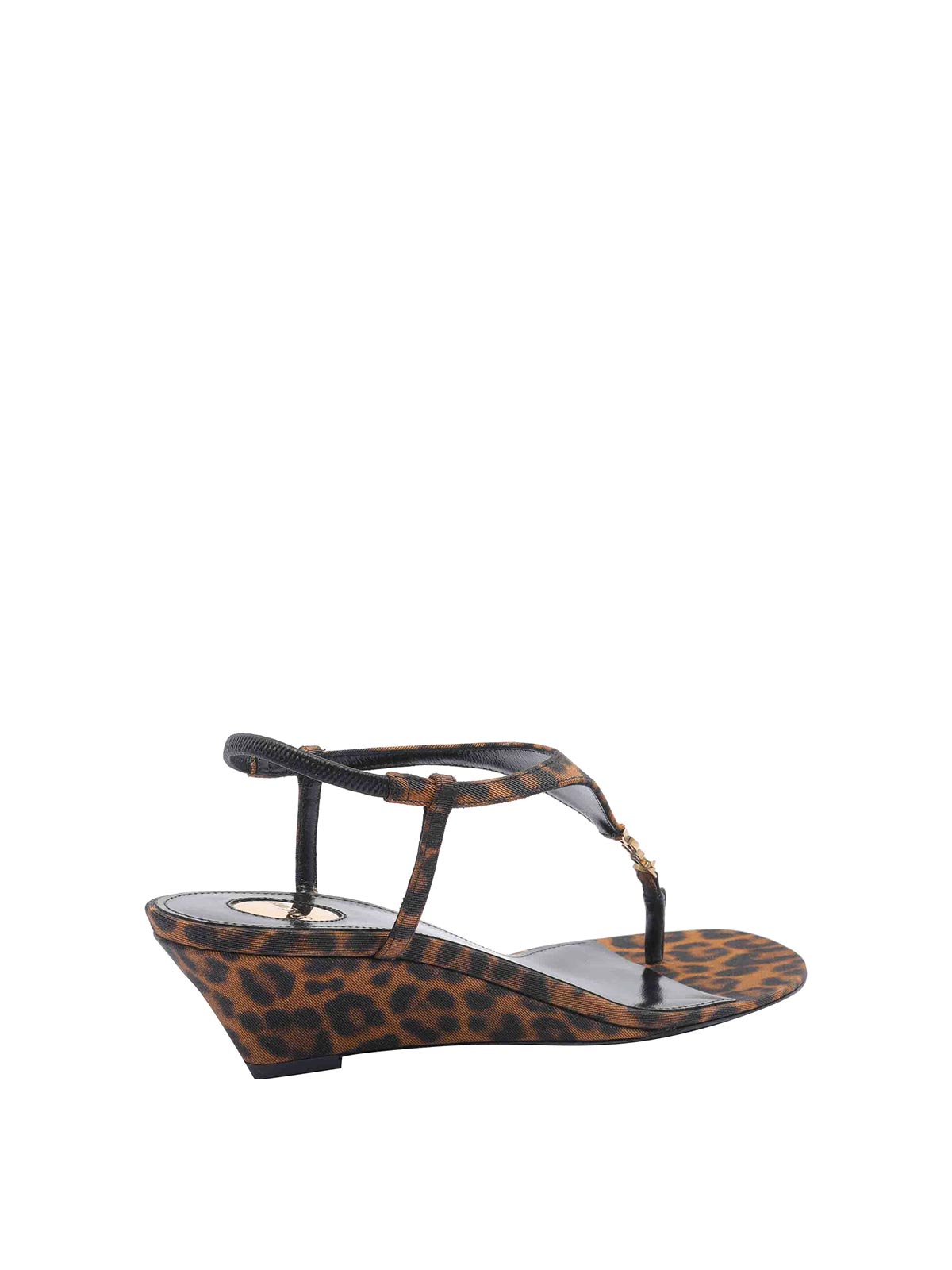 Cassandra In Leopard Grosgrain Wedges 825279AAC9R2038 (Saint Laurent / サンダル ) | Saint Laurent (サンローラン)(2)